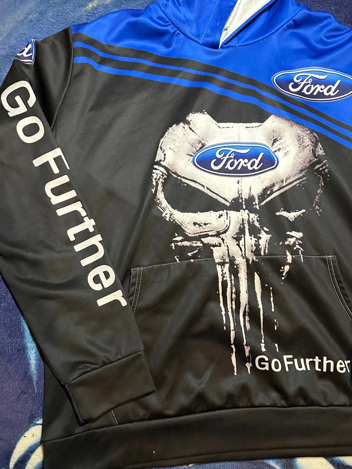 Ford Vintage Ford Go Further Graphic Men's Hoodie Size ONE SIZE - 2 Thumbnail