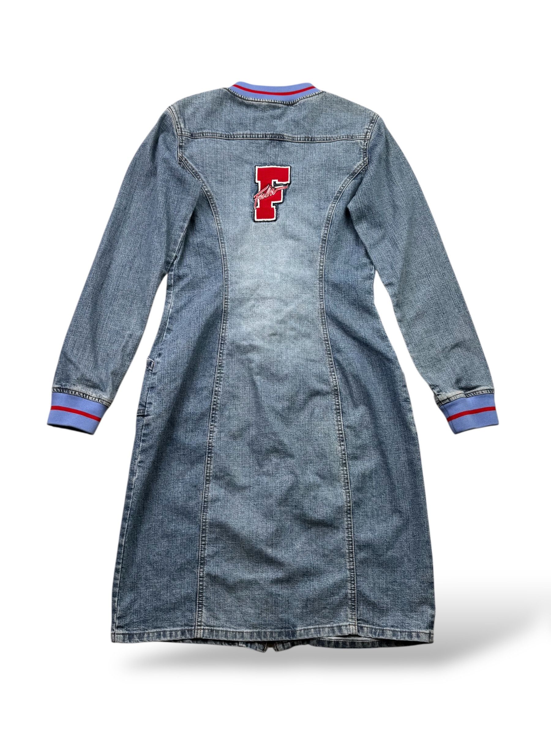 Fubu Fubu Vintage Denim Dress With Long Sleeve W218(V9) Size M / US 6-8 / IT 42-44 - 8 Thumbnail
