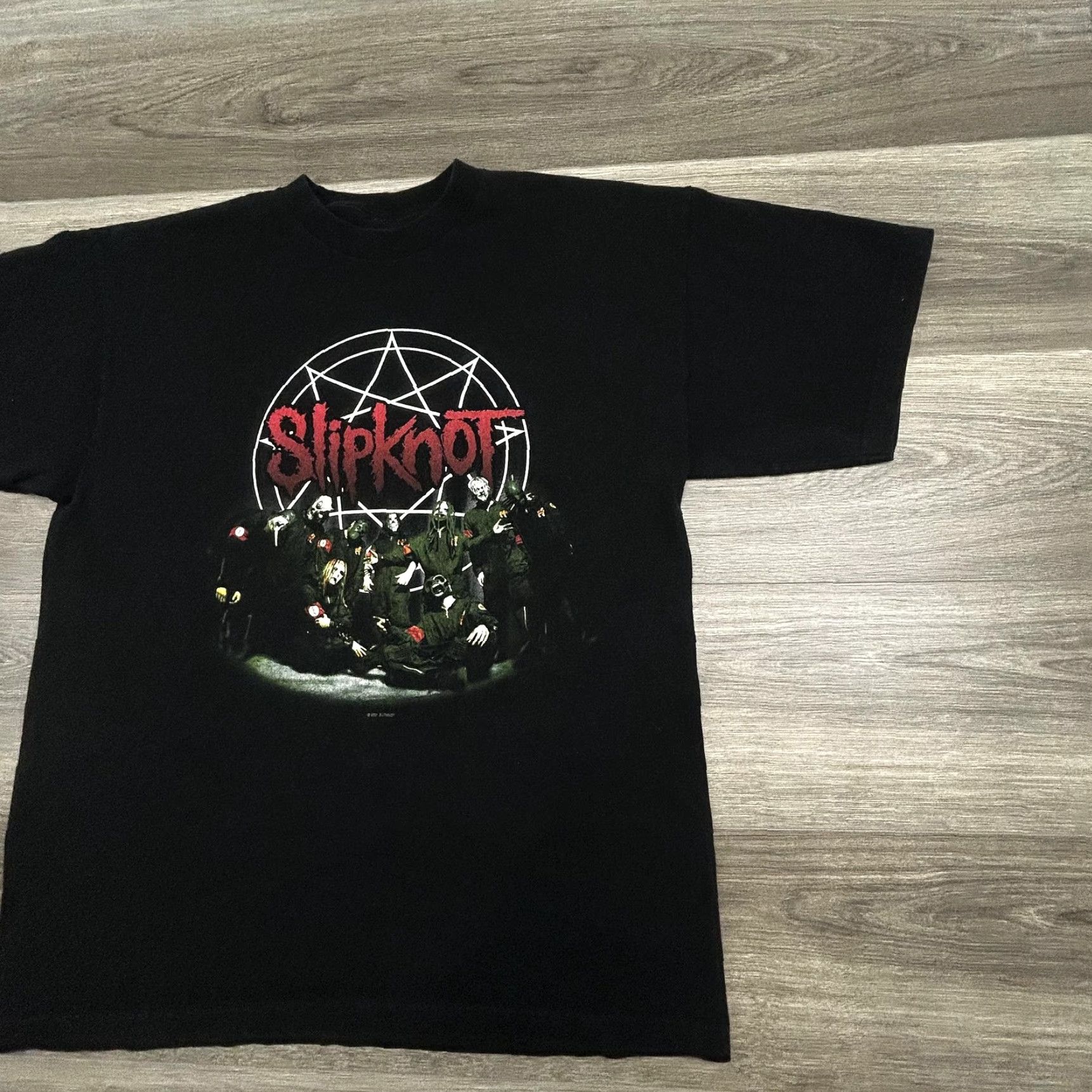 Doublet VINTAGE Slipknot Shirt Mens XL Black 2001 Pentagram IOWA Double Sided Metal EUC Shirt Mens XL Black Slipknot 2001 Vintage Band Graphic T-Shirt Size US XL / EU 56 / 4 - 4 Thumbnail