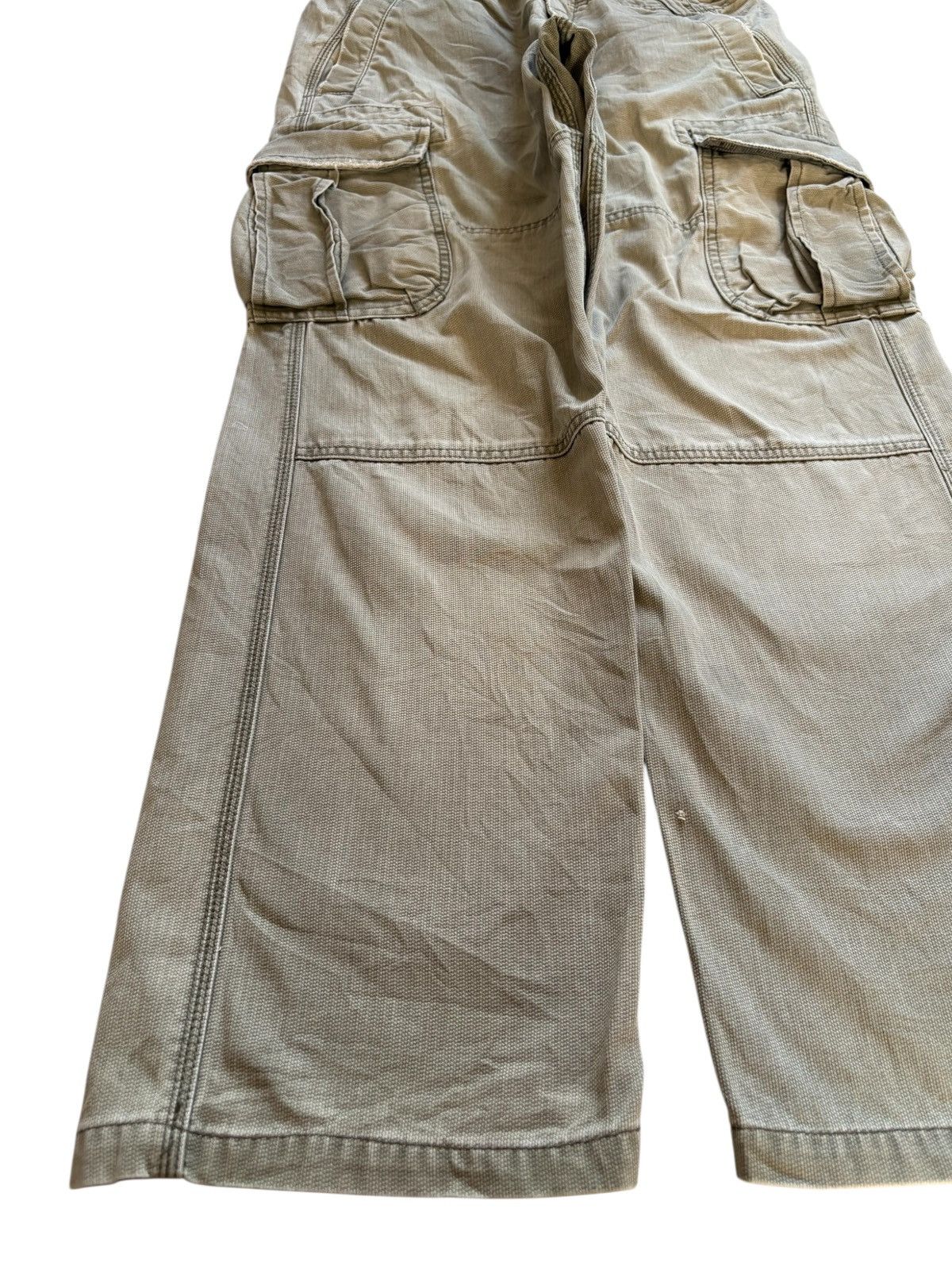 JNCO × Japanese Brand Vintage Japanese Brand Green Cargo Loose Baggy Jeans Size US 31 - 6 Thumbnail
