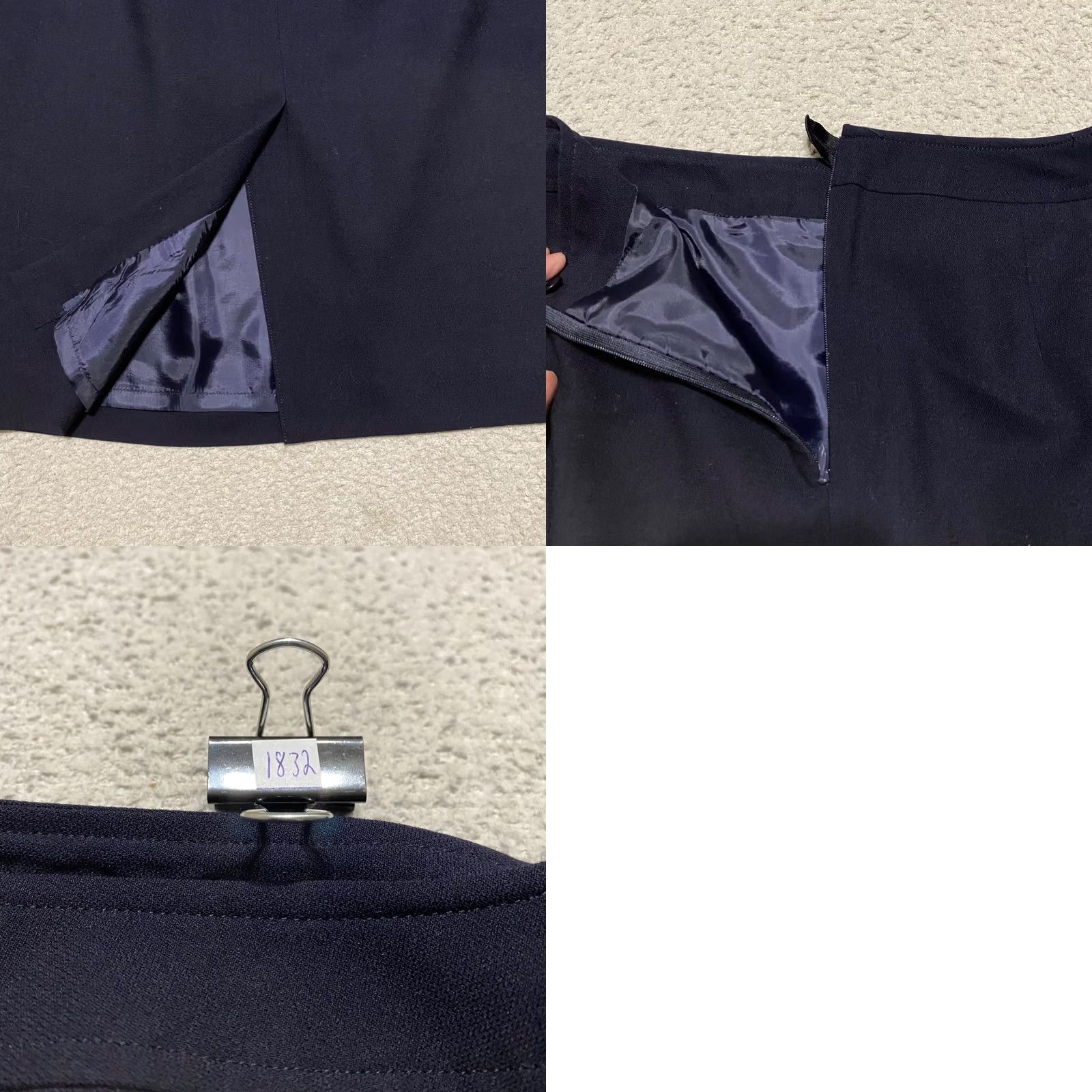 Talbots Talbots Womens Skirt Blue Pencil Straight Office Business 100% Wool Lined Size 8 Size 30" / US 8 / IT 44 - 8 Thumbnail
