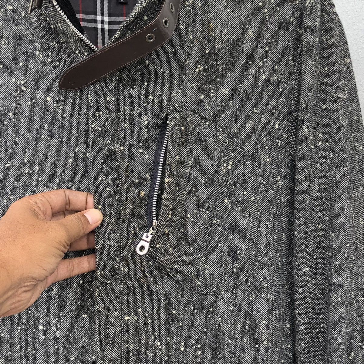 Burberry Burberry Black Label Lined Novacheck Wool Jacket / Coat Size US M / EU 48-50 / 2 - 19 Thumbnail
