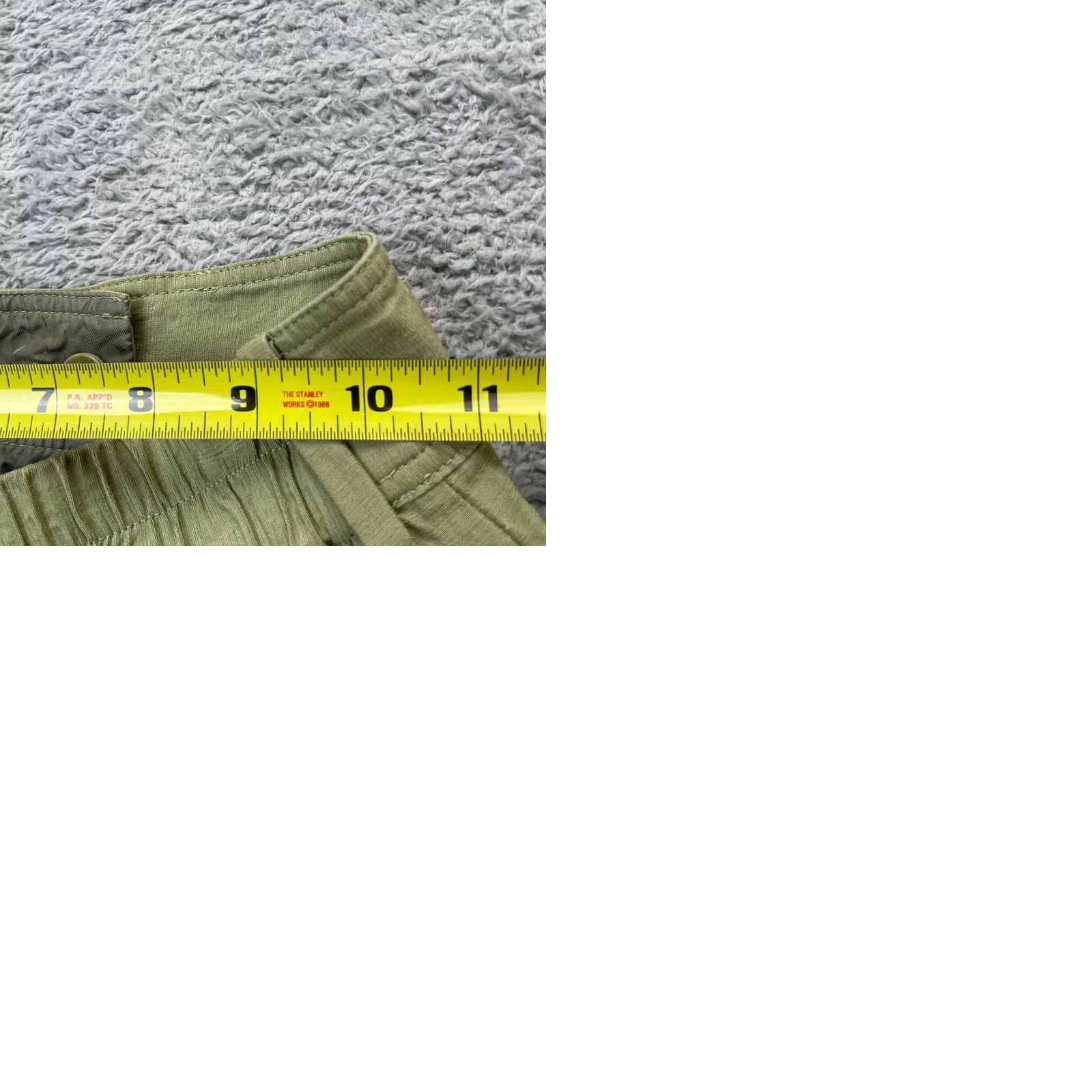 Aritzia Aritzia Pants Womens 0 Green Wilfred Kafka Cargo Pockets Linen Cropped Belted Pants Size 25" / US 0 / IT 36 - 9 Thumbnail
