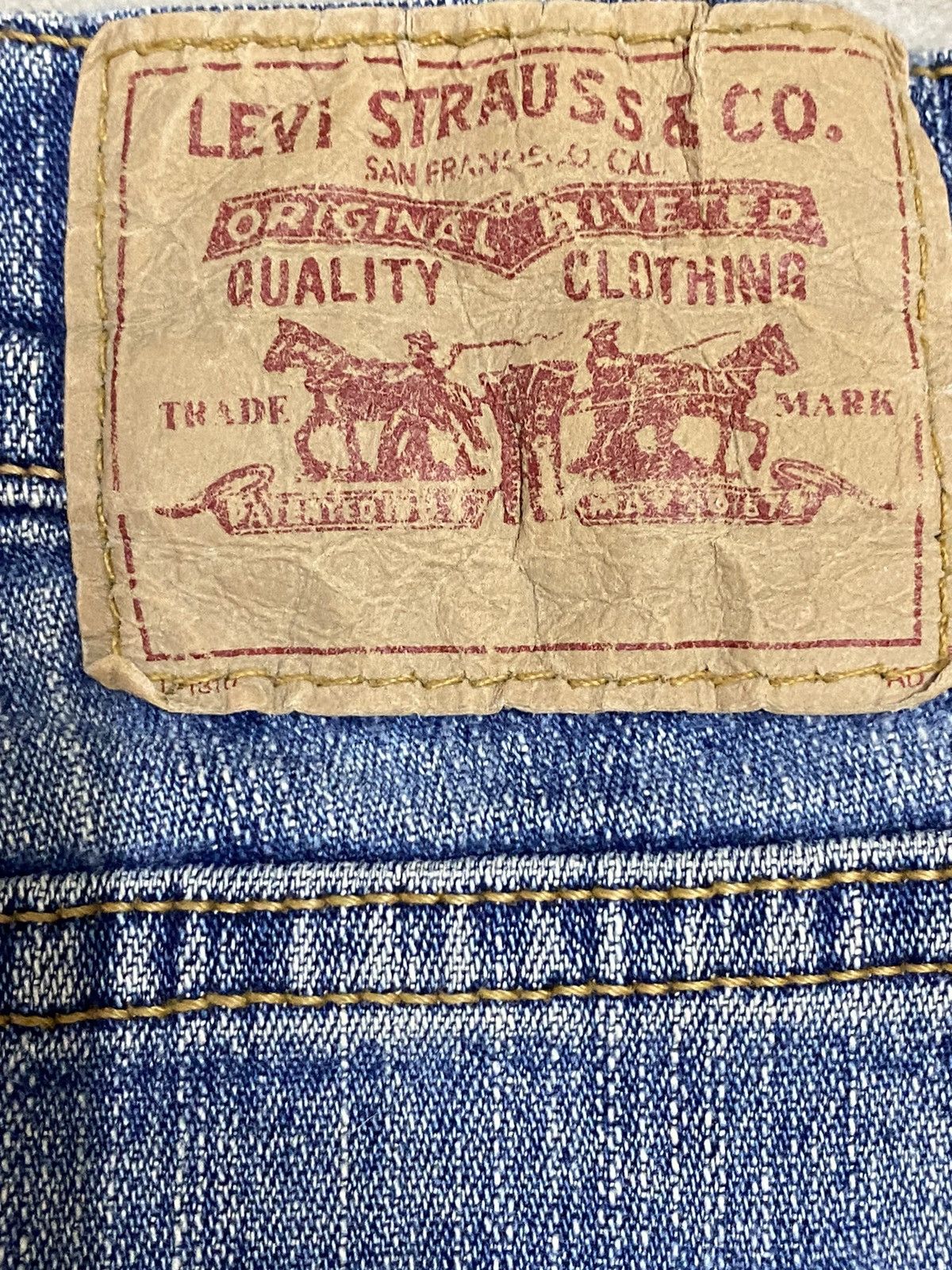 Levi's Vintage Levis Blue Wash Flare Jeans Size 29" - 19 Thumbnail