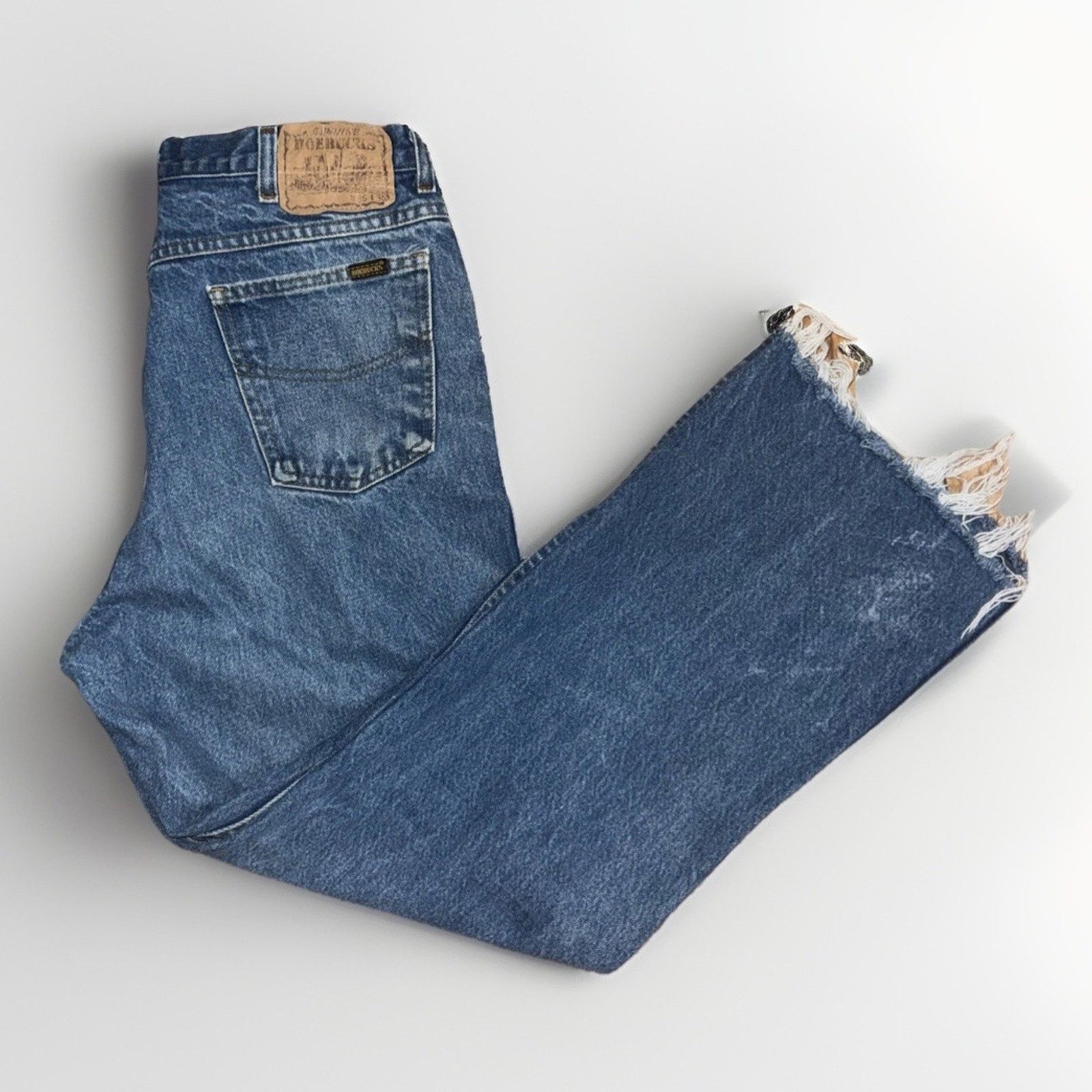Sears Vintage Sears Roebucks Jeans 32x28 Blue Distressed Workwear Size US 32 / EU 48 - 1 Thumbnail
