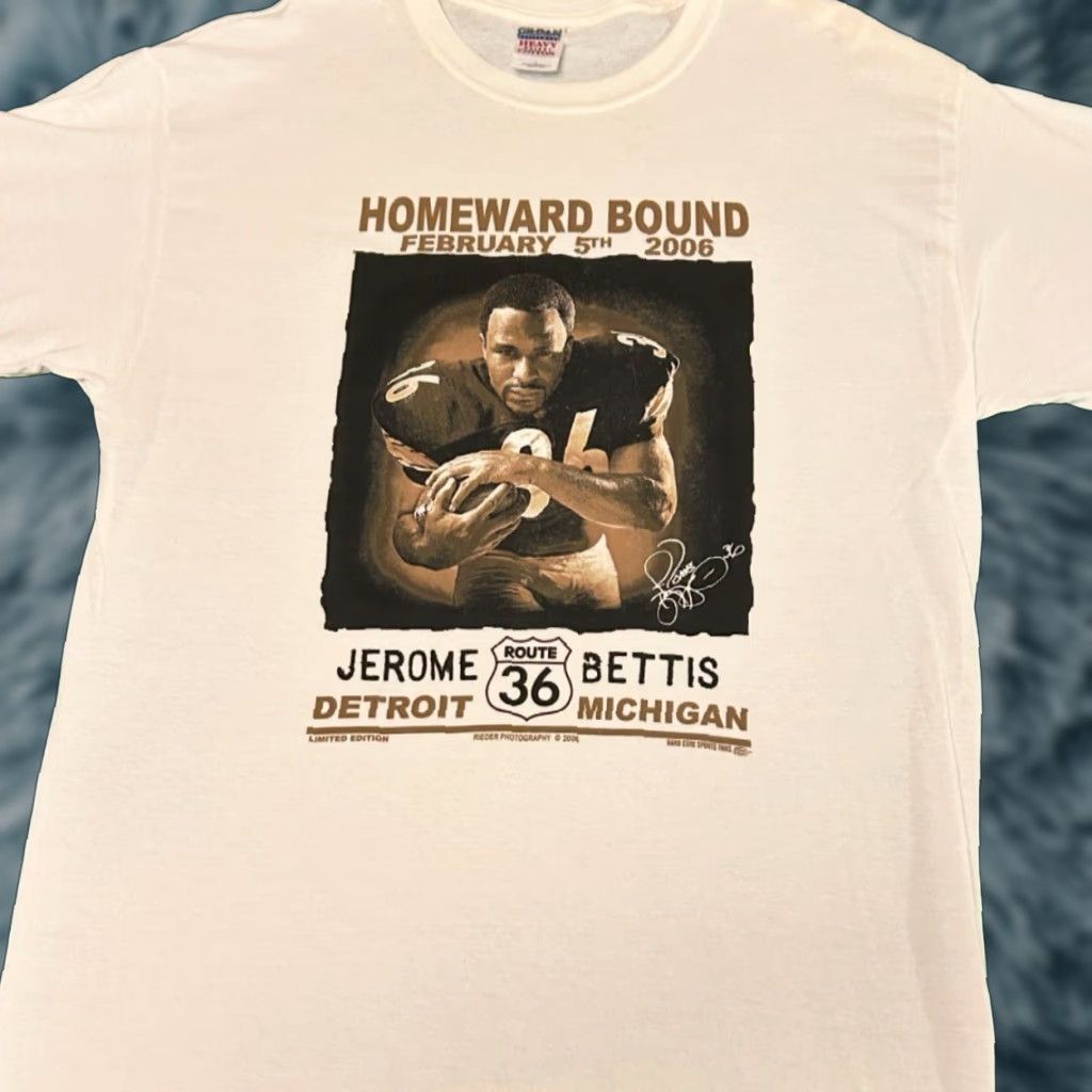 Vintage VINTAGE Jerome Bettis Pittsburgh Steelers 90s Shirt Mens Size L White Sports USA Bettis VTG Shirt Mens L Size US L / EU 52-54 / 3 - 1 Thumbnail