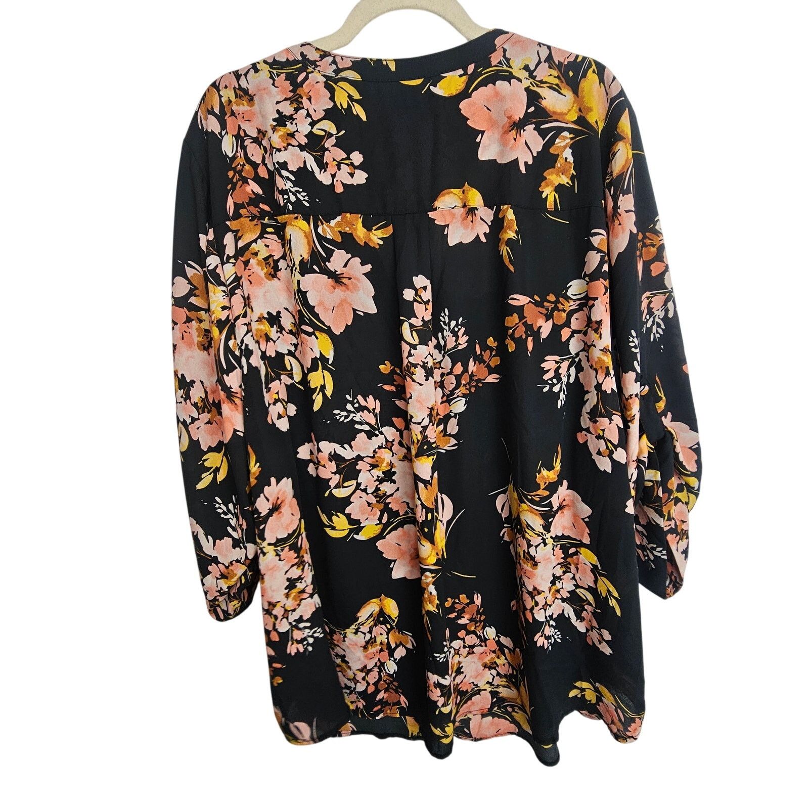 Torrid Torrid Harper Womens Floral Top Size 4X Dark Romantic Career Size 4XL / US 24-26 - 9 Thumbnail