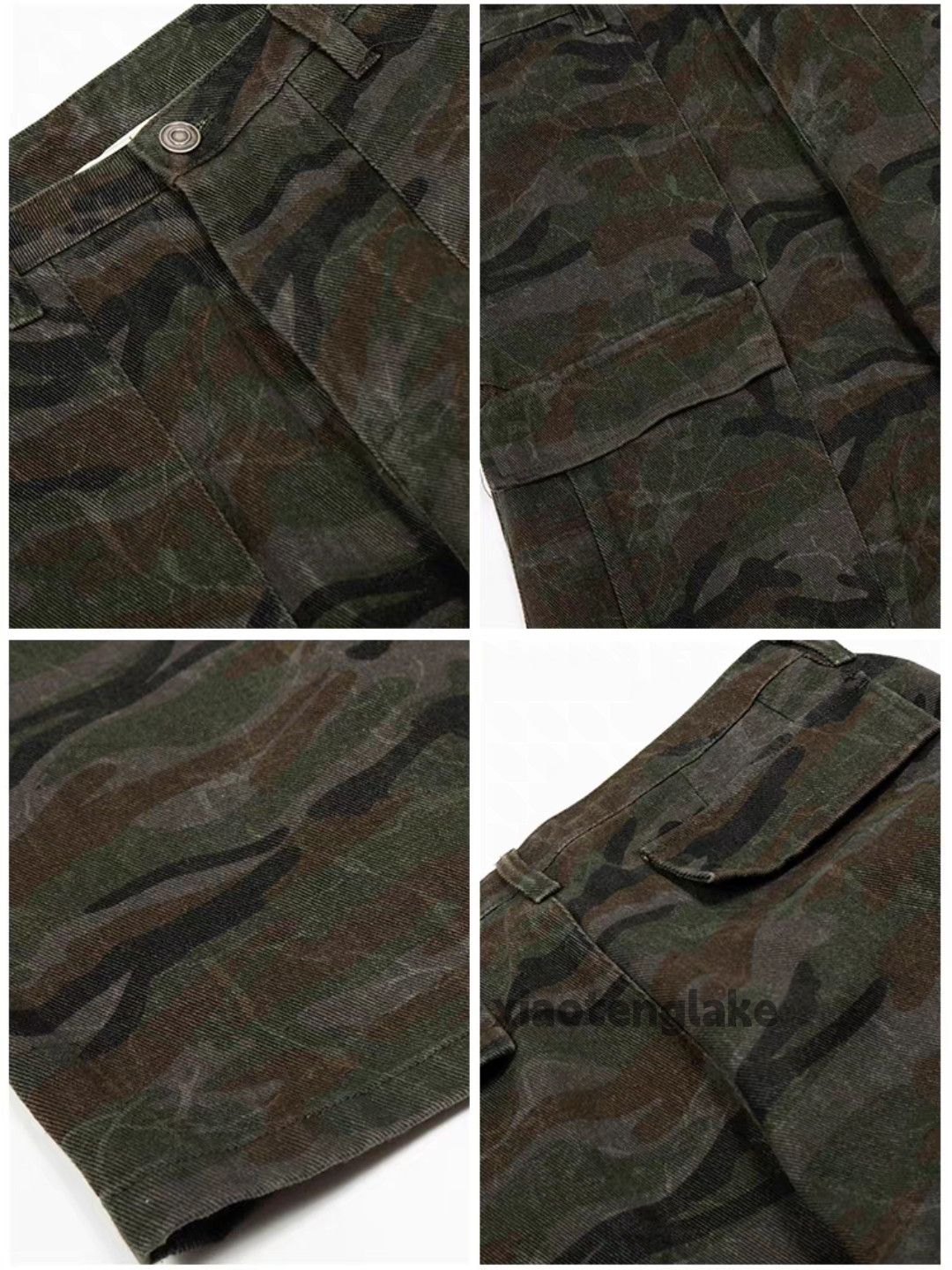 Vintage Custom outdoor utility loose baggy military cargo camo pants Size US 28 / EU 44 - 2 Thumbnail
