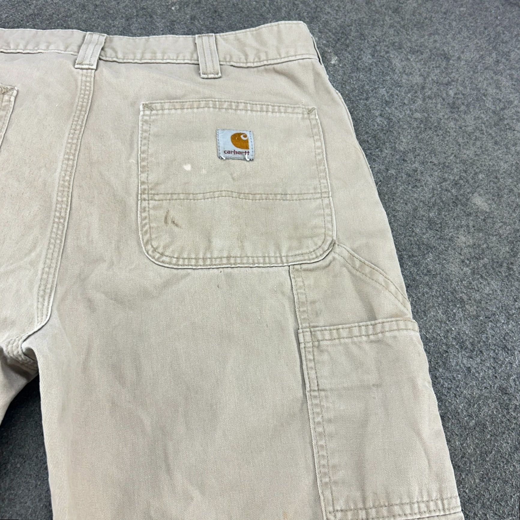Carhartt VINTAGE Carhartt Pants Mens 36x32 Brown Tan Carpenter Twill Cotton Distressed Size US 36 / EU 52 - 4 Thumbnail