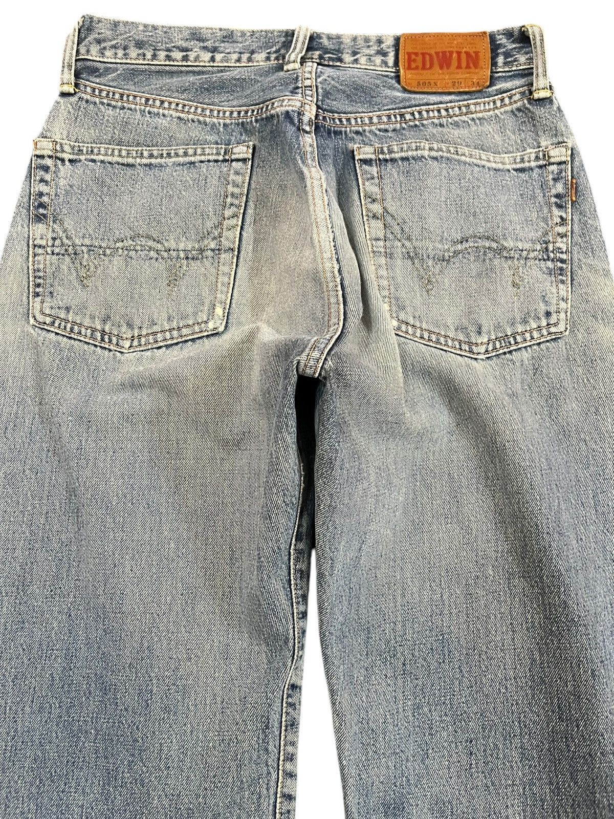 Edwin × Vintage Vintage Edwin 505X Selvedge Faded Denim Size US 29 - 7 Thumbnail