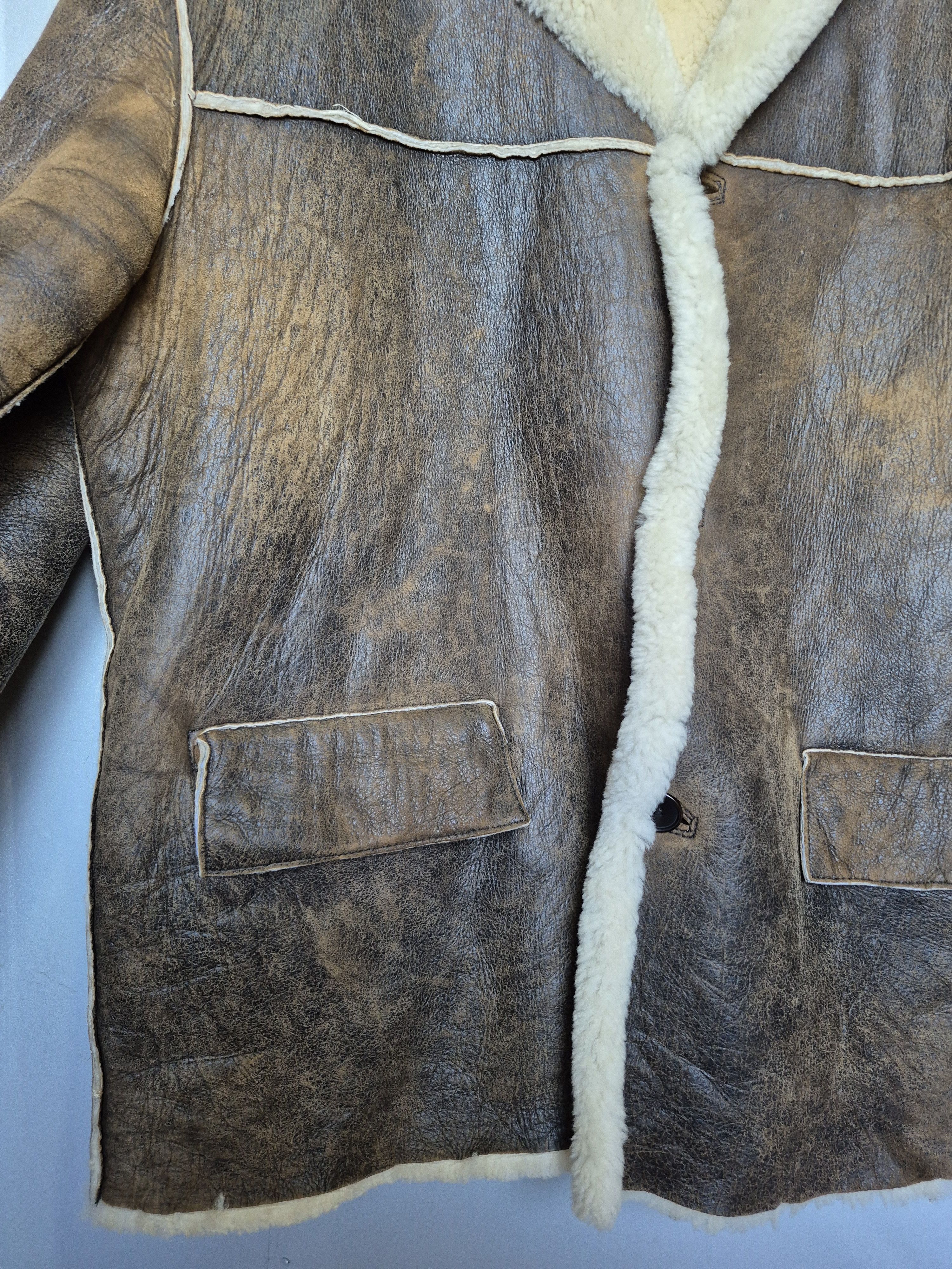 John Varvatos John Varvatos lather Jacket Coat Brown Men Size USA 46 EU 56 Size US XL / EU 56 / 4 - 4 Thumbnail