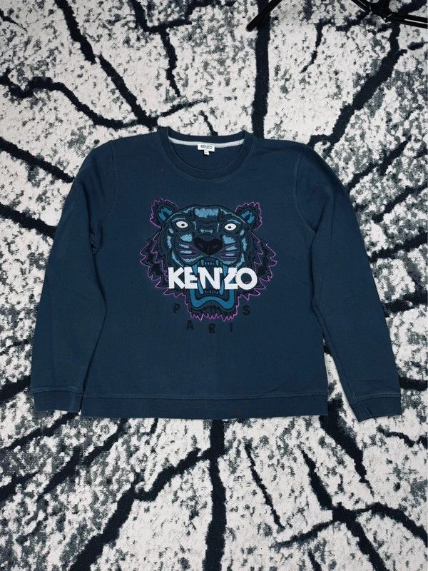 Kenzo Kenzo tiger crewneck sweatshirt navy blue XL Size US XL / EU 56 / 4 - 1 Thumbnail