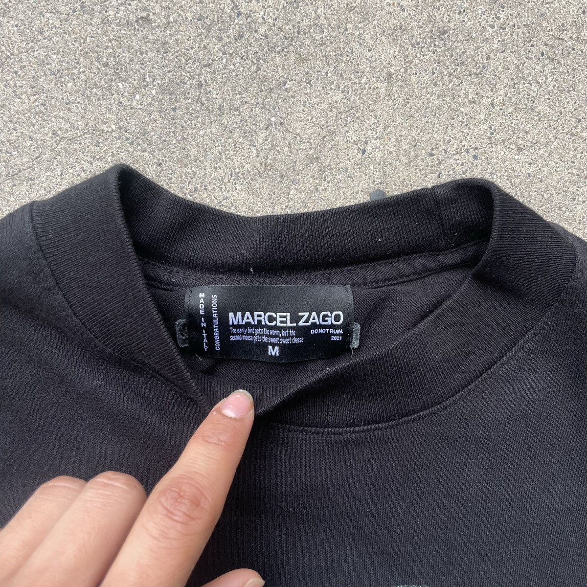 Asspizza × Marcel Zago Marcel Zago Fem Tee Size US M / EU 48-50 / 2 - 2 Thumbnail