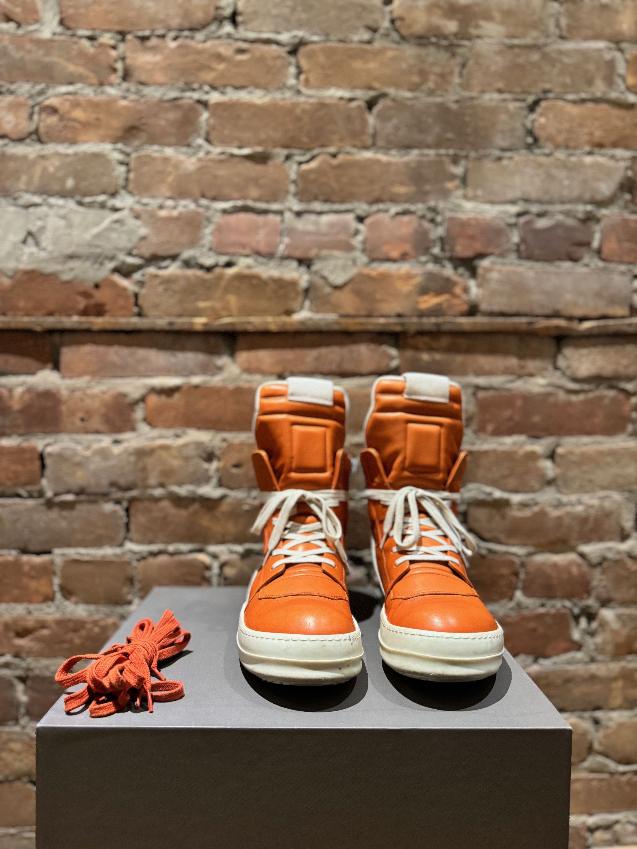 Rick Owens Rick Owens Mainline Geobasket — Orange/Milk — Size EU 42 Size US 9 / EU 42 - 2 Thumbnail