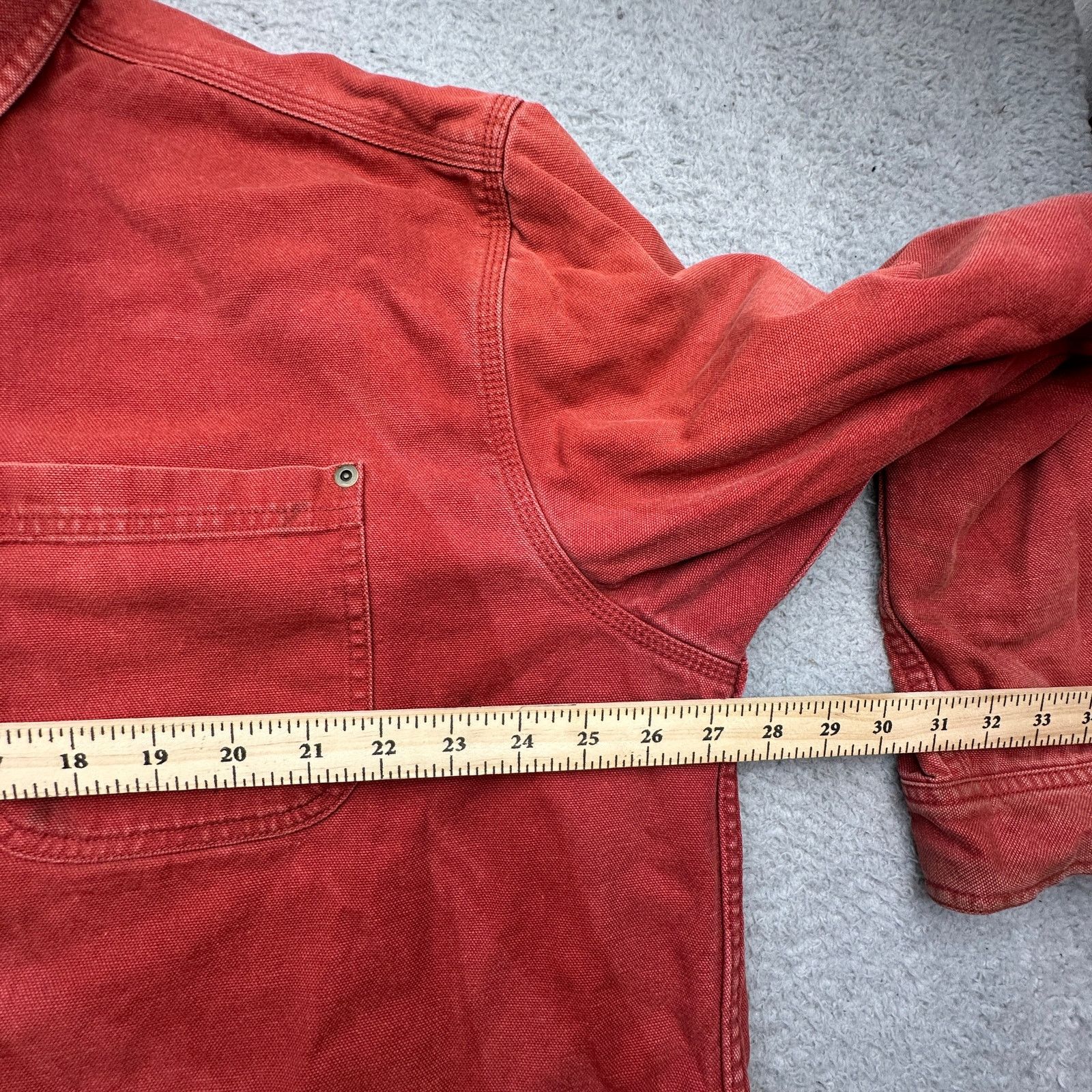 L.L. Bean LL Bean Canvas Plaid Lined Shirt XLT Button Up Distressed Size US XL / EU 56 / 4 - 4 Thumbnail