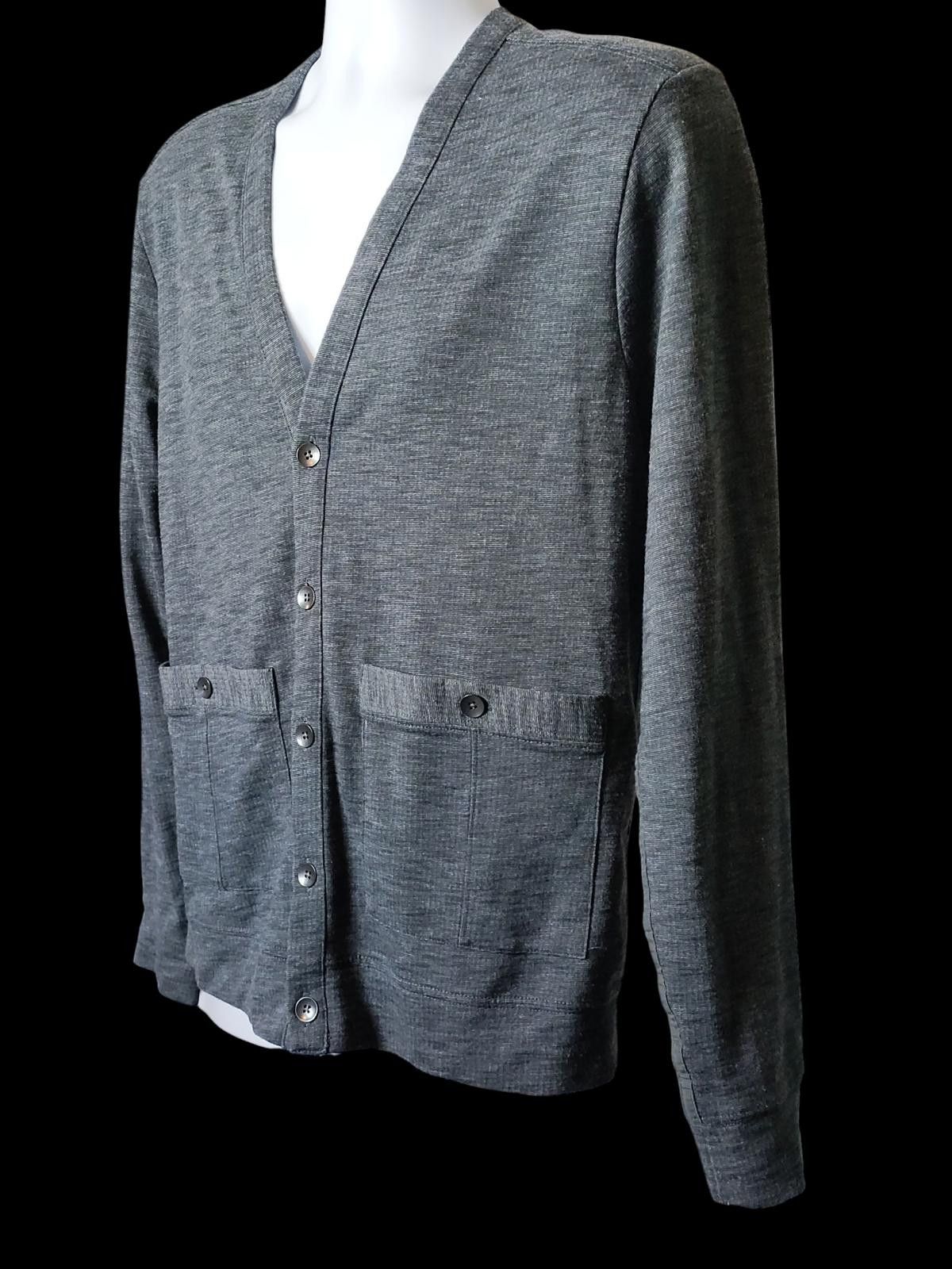 Other Kenneth Cole Men's Grey Button-Up Cardigan Sweater Size US M / EU 48-50 / 2 - 5 Thumbnail