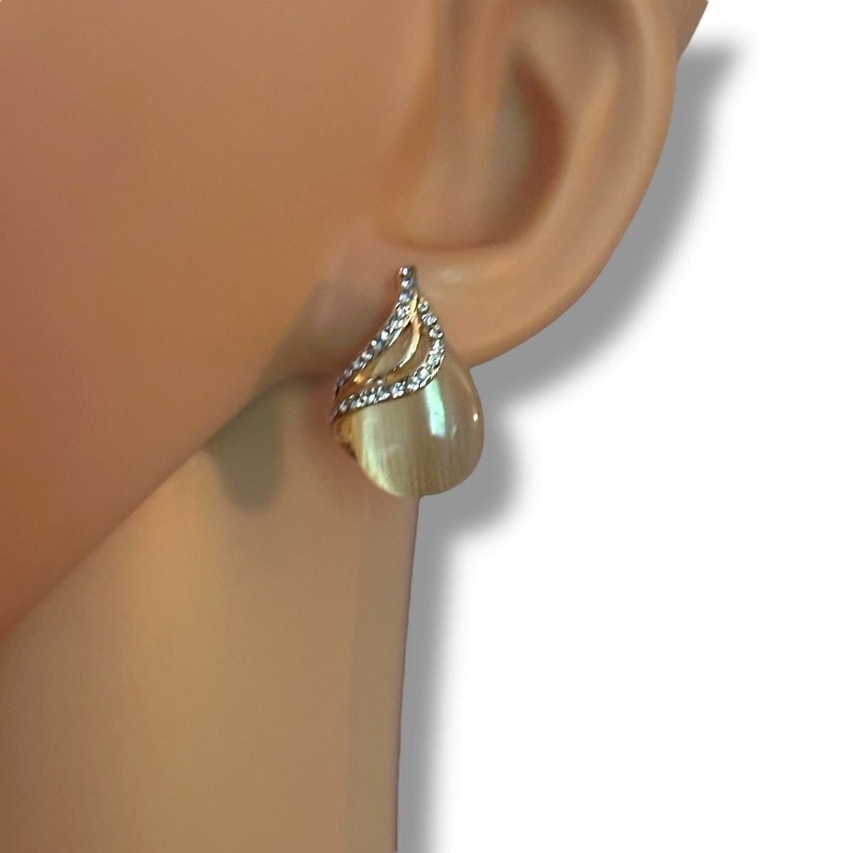 Other Gold citrine & crystal teardrop pendant necklace & earrings Size ONE SIZE - 6 Thumbnail
