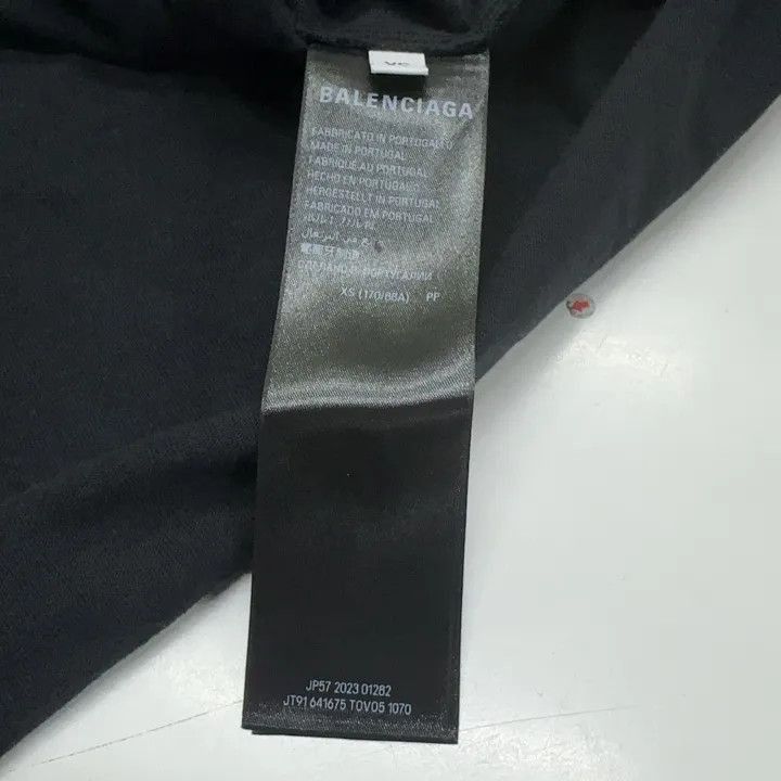 Balenciaga Balenciaga Balenciaga SS23 Logo Print Black TShirt -2507 Size US XS / EU 42 / 0 - 7 Thumbnail