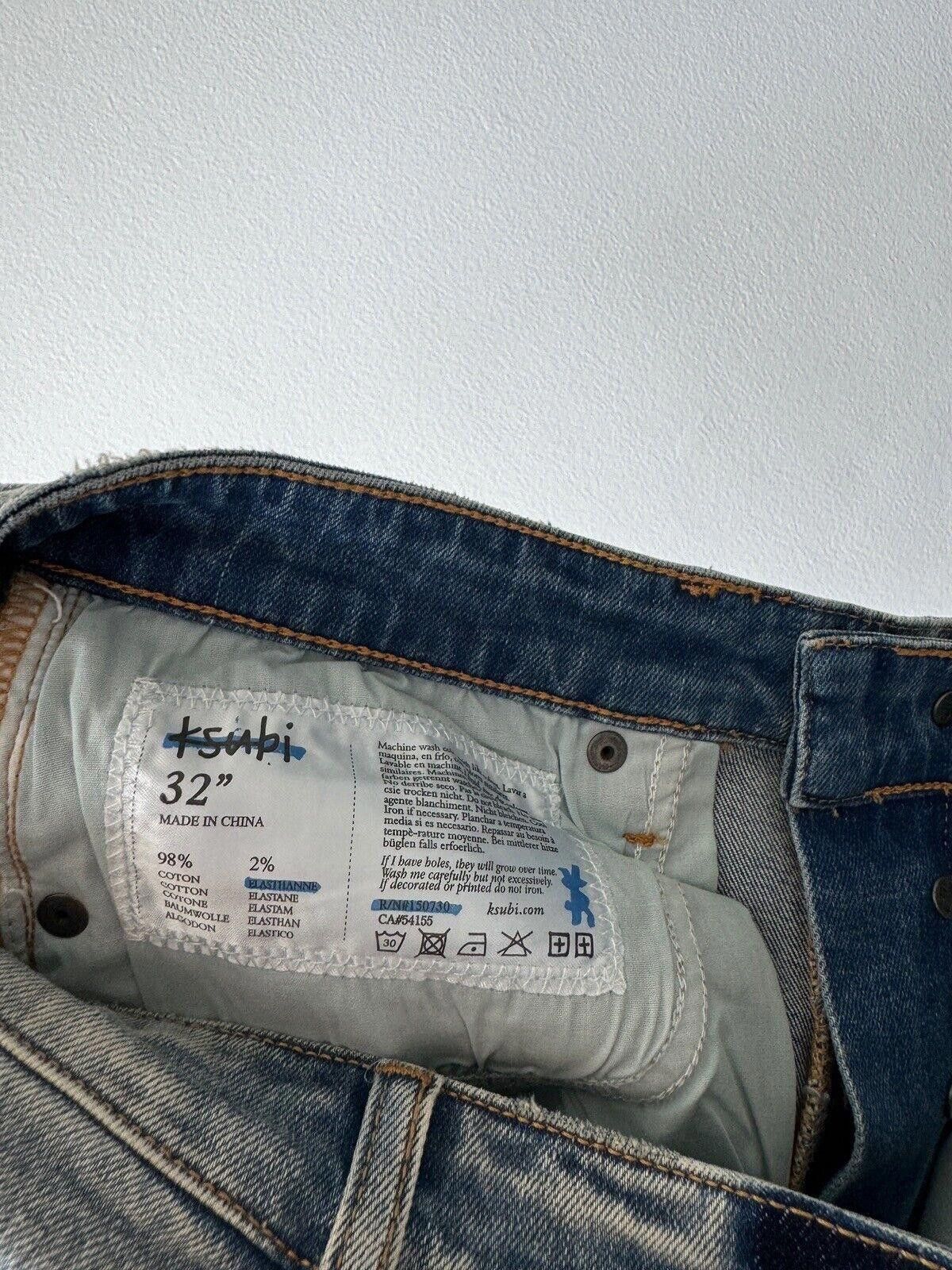 Ksubi Ksubi mens denim jean van winkle 32 blue chamber zip m Size US 32 / EU 48 - 8 Thumbnail