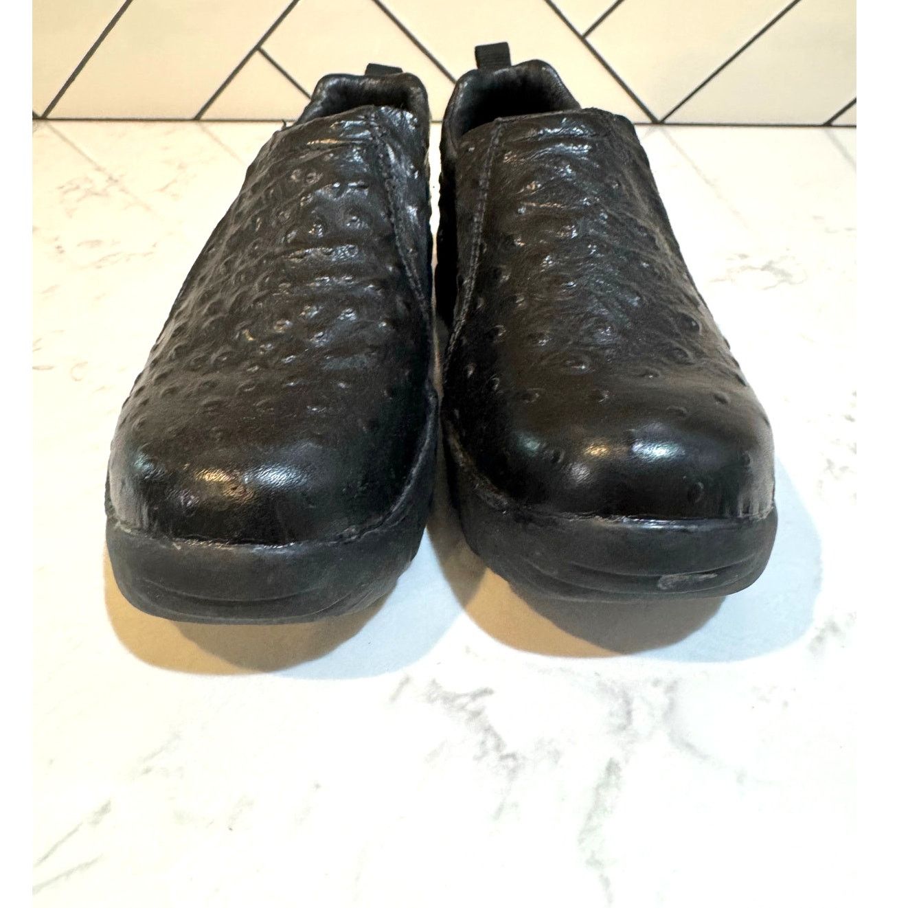 Roper Roper Performance slip-on faux ostrich print leather shoe Size US 7 / IT 37 - 4 Thumbnail