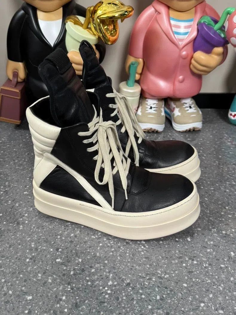 Rick Owens Rick Owens Black and White High. Size US 9 / EU 42 - 1 Thumbnail