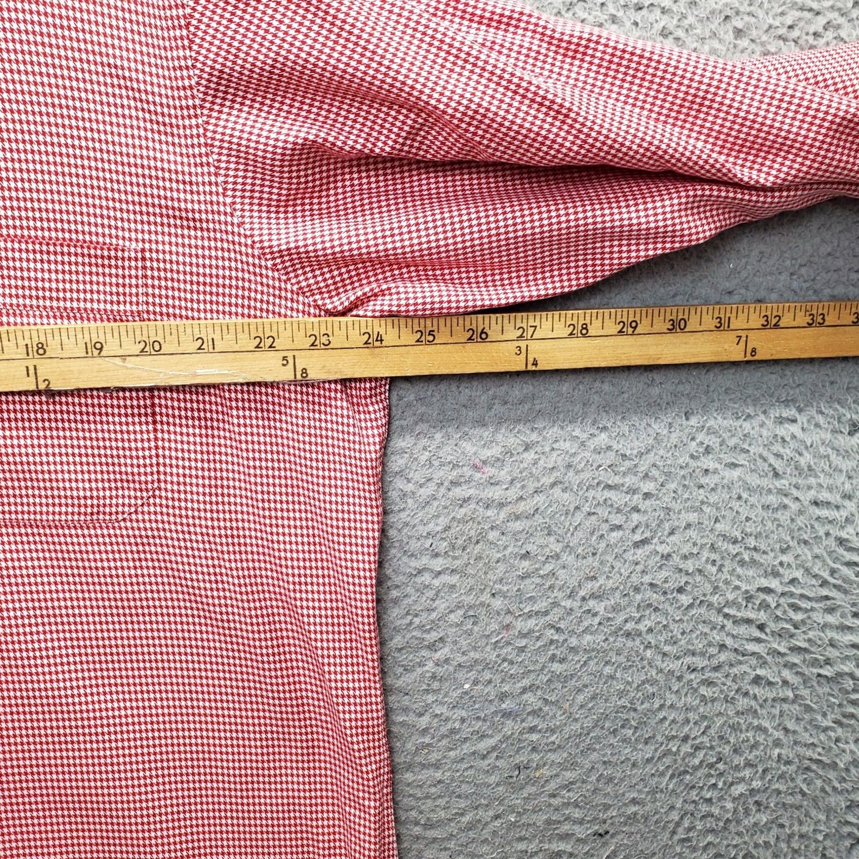 Ben Sherman Ben Sherman Mens Dress Shirt 16.5 Houndstooth Multicolor Long Sleeve Button Up Size 46R - 4 Thumbnail