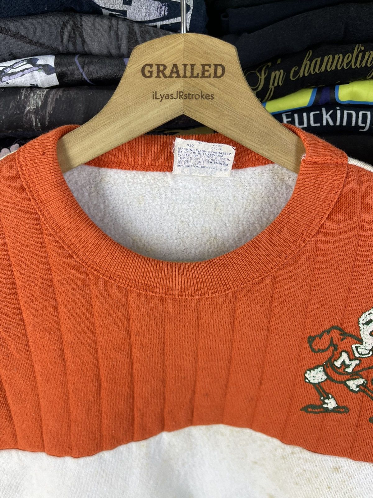 Chalk Line Vintage Miami Hurricanes Basketball Sweatshirt Size US S / EU 44-46 / 1 - 8 Thumbnail