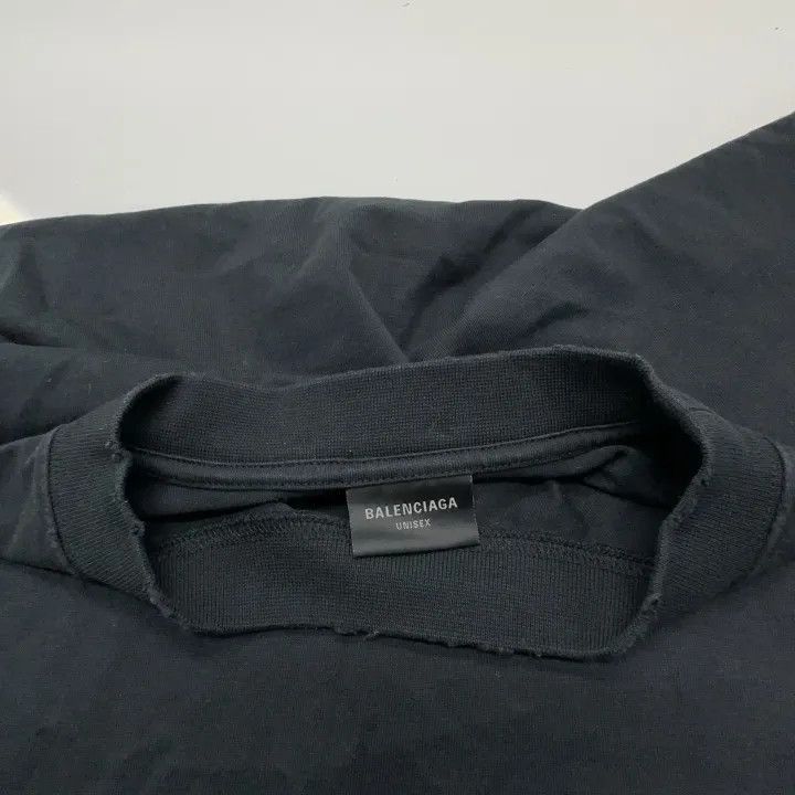 Balenciaga Balenciaga Balenciaga SS24 Black Logo Print Tshirt -2507 Size US XL / EU 56 / 4 - 1 Thumbnail