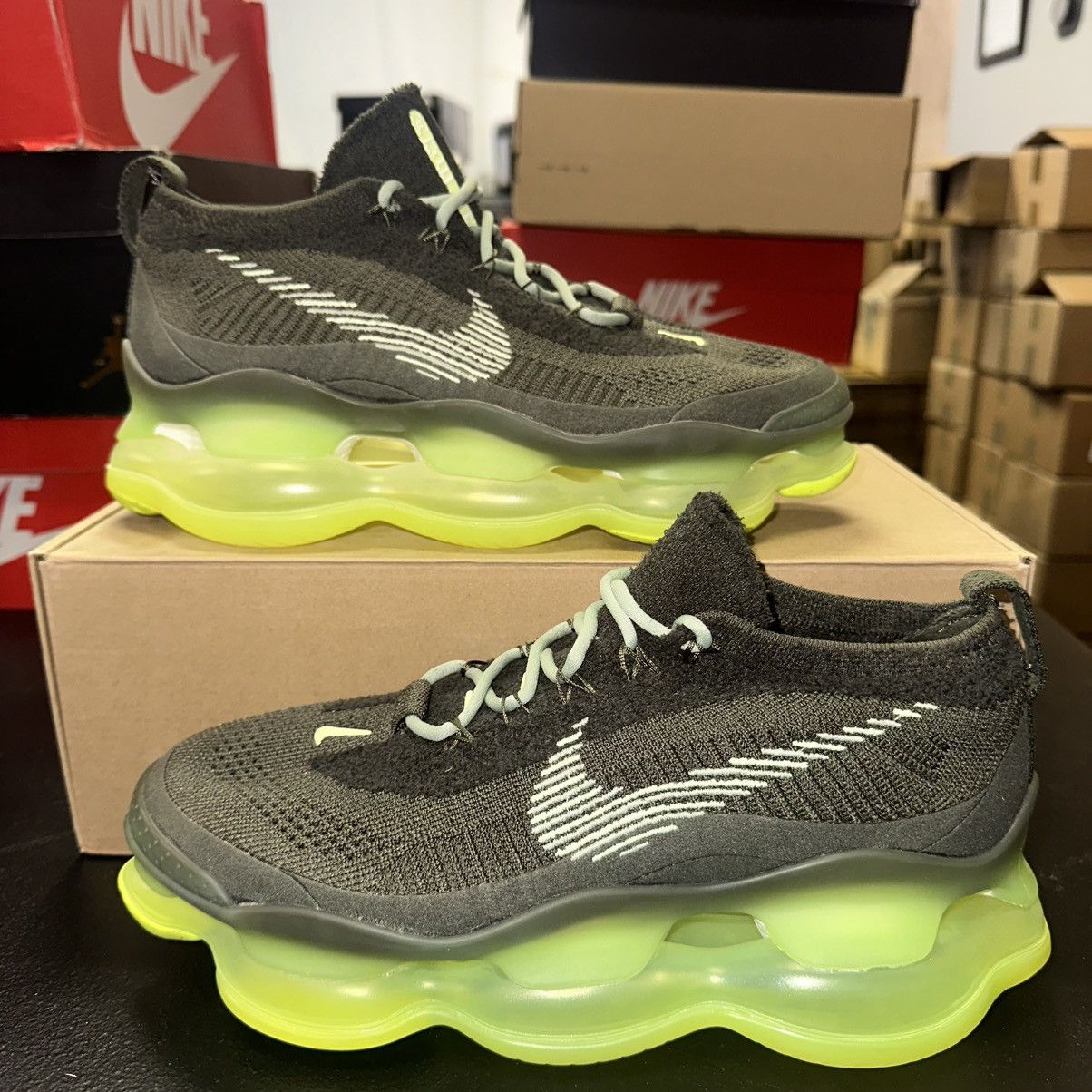 Nike Size 8 - Nike Air Max Scorpion FK Green-Volt DJ4701-300 Size US 8 / EU 41 - 1 Thumbnail