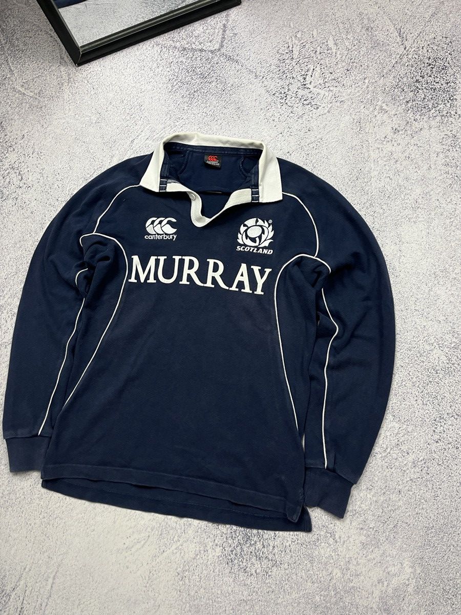 Canterbury of New Zealand Vintage Canterbury Scotland Murray Rugby Long Sleeve Rare Size US S / EU 44-46 / 1 - 3 Thumbnail
