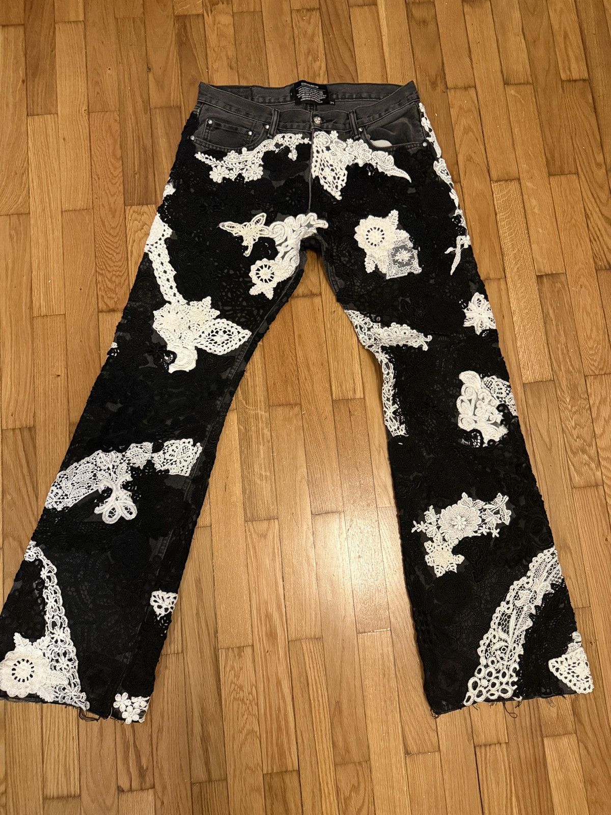 Earthling Earthling VIP black and white jeans Size US 34 / EU 50 - 1 Thumbnail