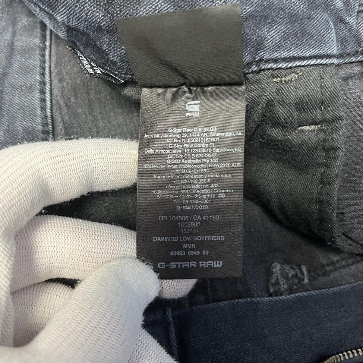 G-Star Vintage G-Star RAW Davin 3D Law Boyfriend Denim Black Jeans Size 28" / US 6 / IT 42 - 10 Thumbnail
