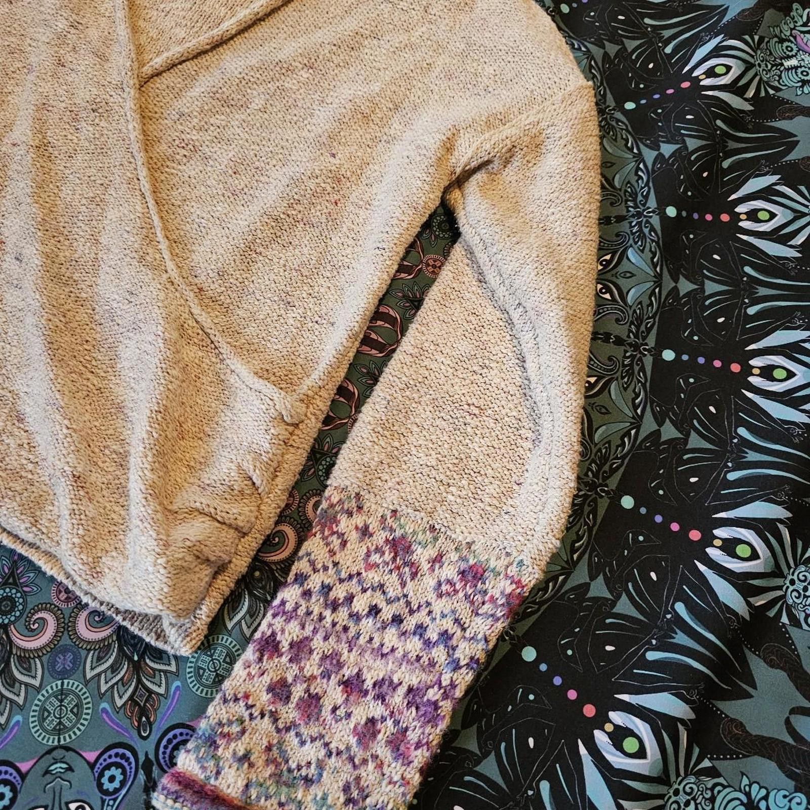 Designer Anthropologie Women's Cream Sweater Size XS / US 0-2 / IT 36-38 - 3 Thumbnail