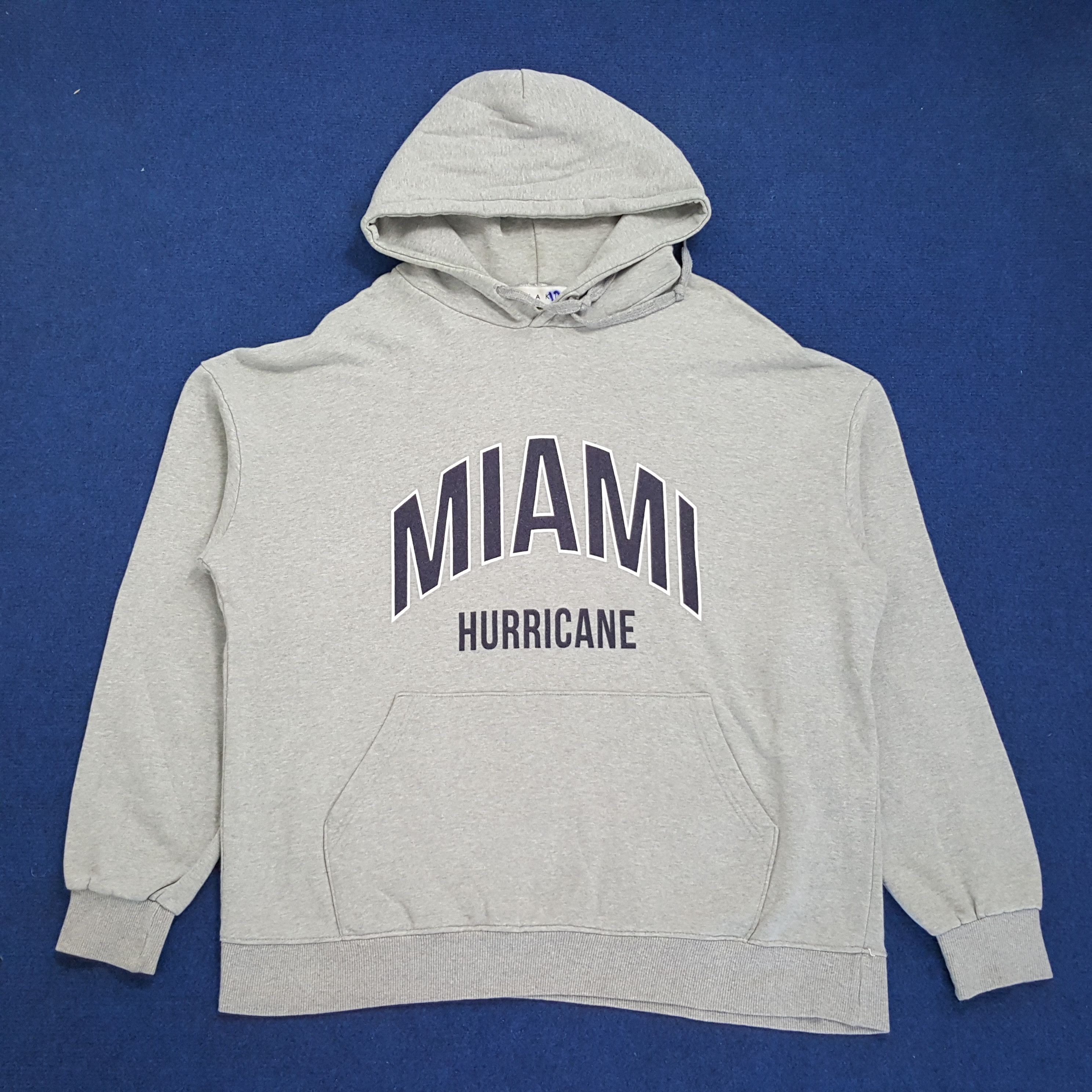 NFL × Vintage Vintage NFL MIAMI Hurricanes American Football Team Hoodie Size US XL / EU 56 / 4 - 1 Thumbnail