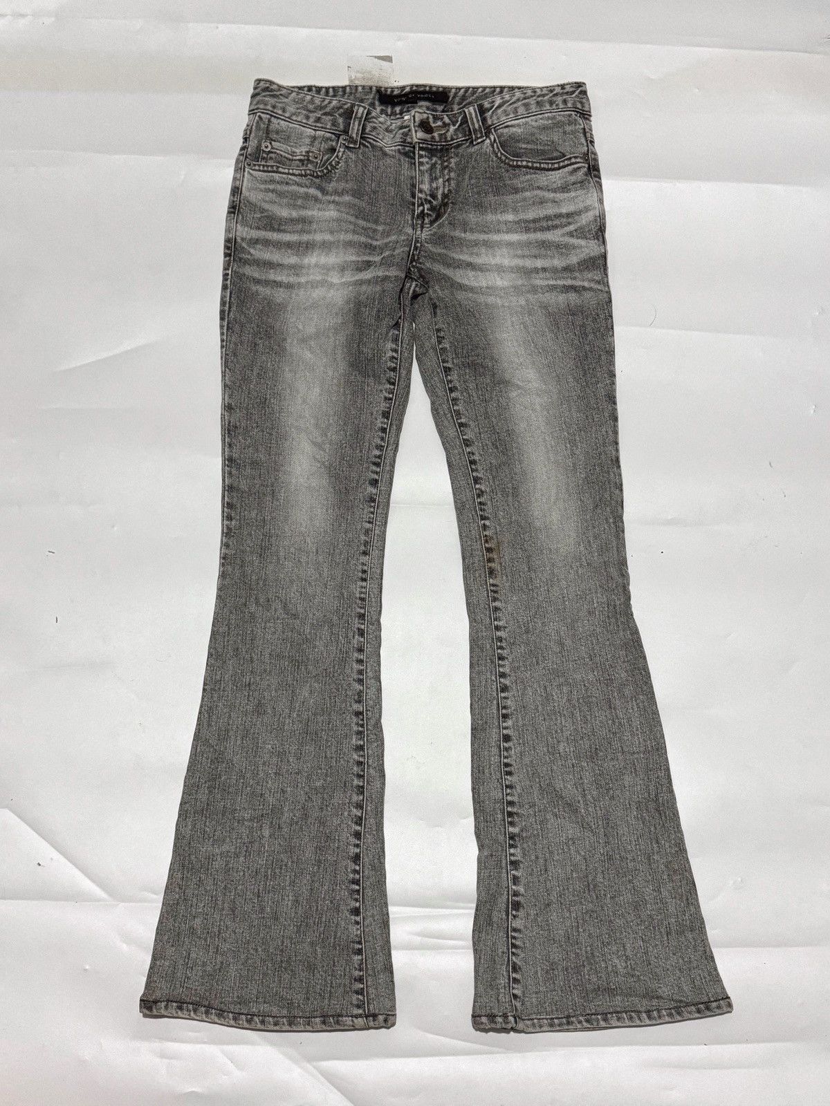 image of Le Grande Bleu L G B x Tornado Mart Japan Bootcut Flare Stretch Jeans Voice Of Voices Pants in Grey