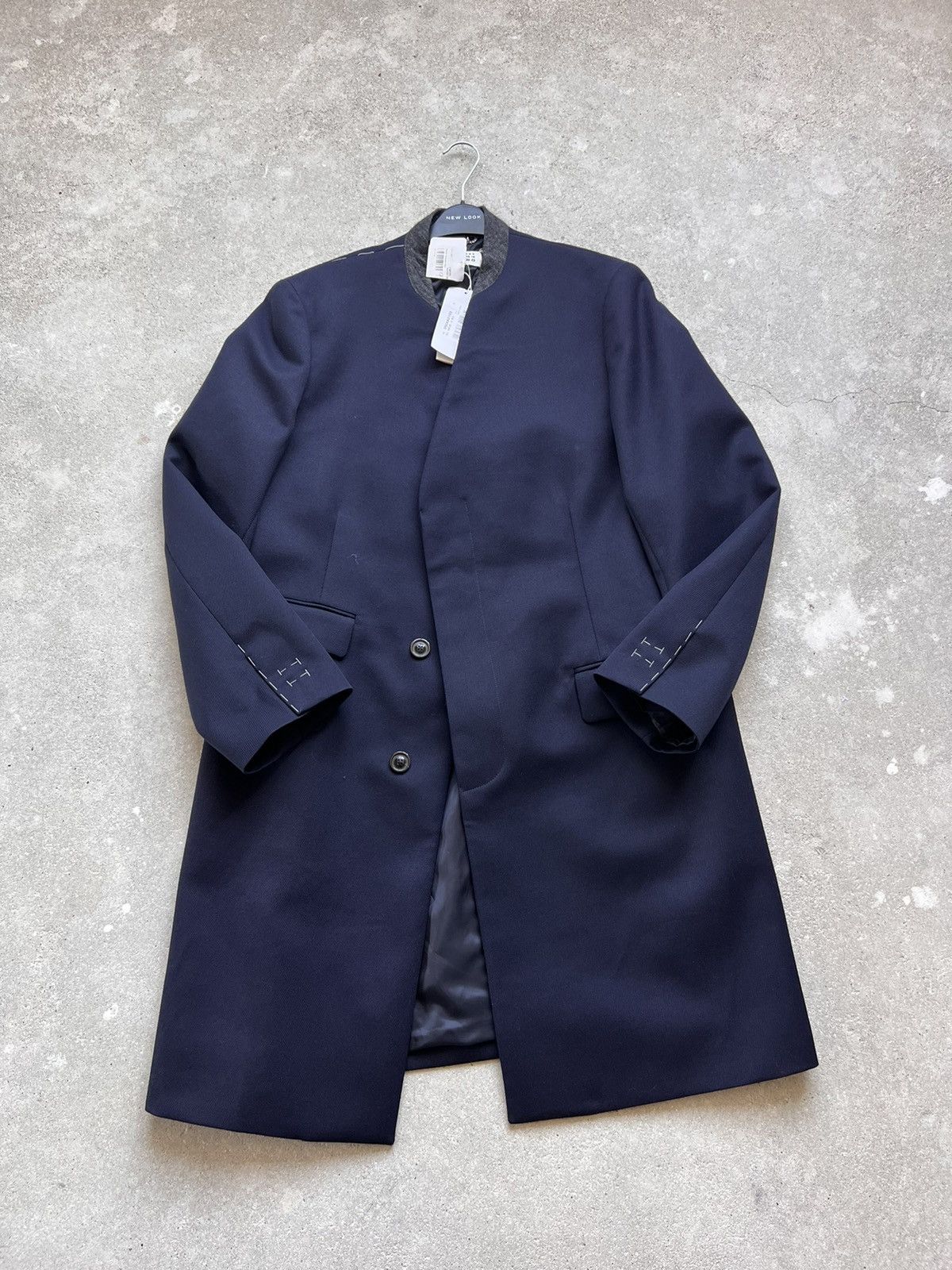Maison Margiela NWT Maison Margiela Collarless Wool Cavalry Coat Size US L / EU 52-54 / 3 - 2 Thumbnail
