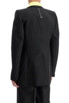 Alexander McQueen o1srvl11e0226 Pinstripe Stacked Shoulder Jacket In Black Size US M / EU 48-50 / 2 - 4 Thumbnail