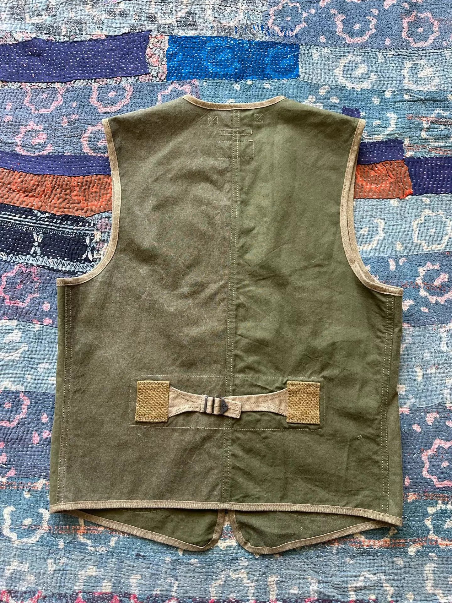 RRL Ralph Lauren RRL Distressed Canvas Paneled Vest (Limited S Size) Size US S / EU 44-46 / 1 - 2 Thumbnail