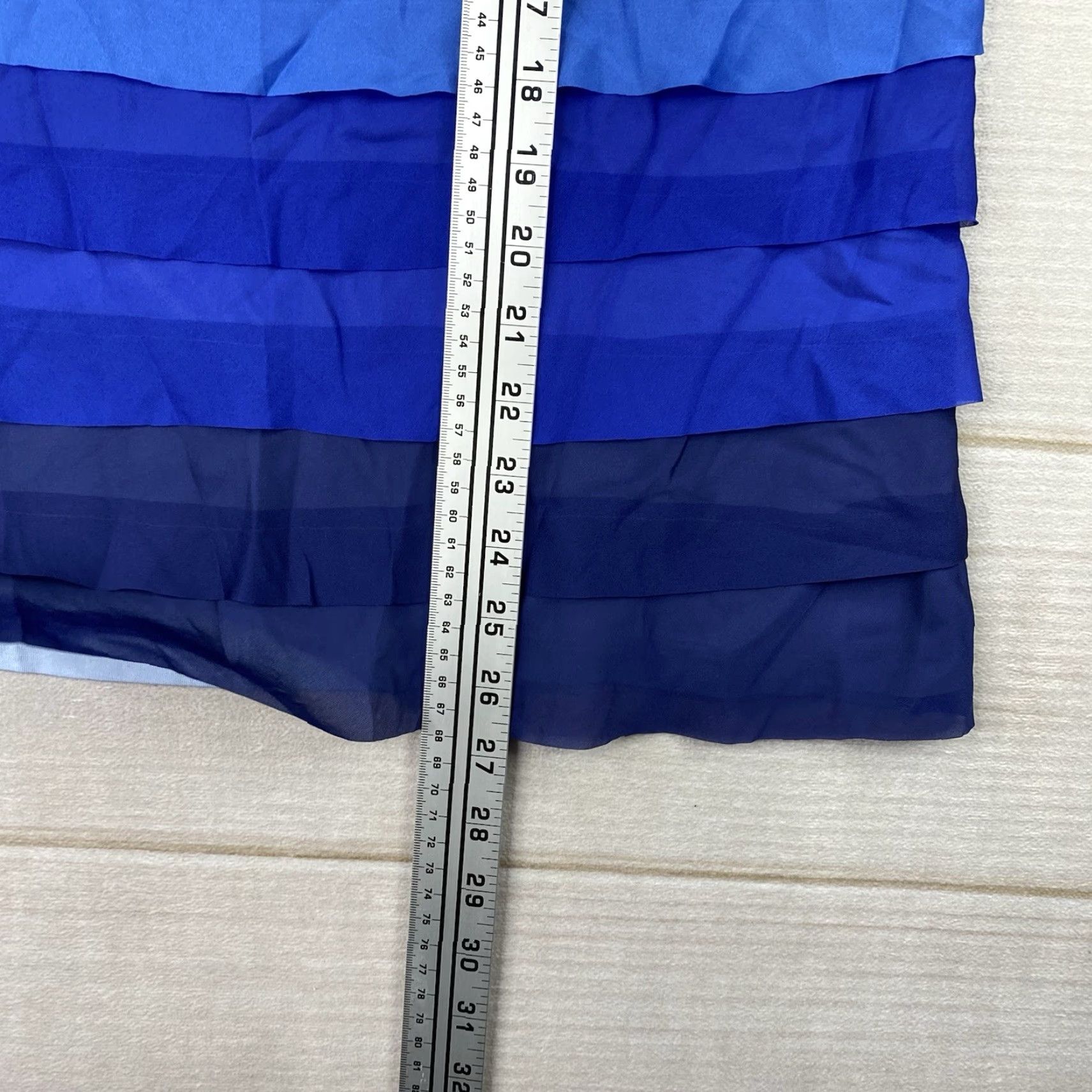 Apt. 9 VINTAGE Apt.9 Tank Top Womens XL Blue Ombre Ruffled Stretch Rayon Scoop Beach Summer 90s Bohemian Fairy Western Tropical Nightwear Size XL / US 12-14 / IT 48-50 - 5 Thumbnail