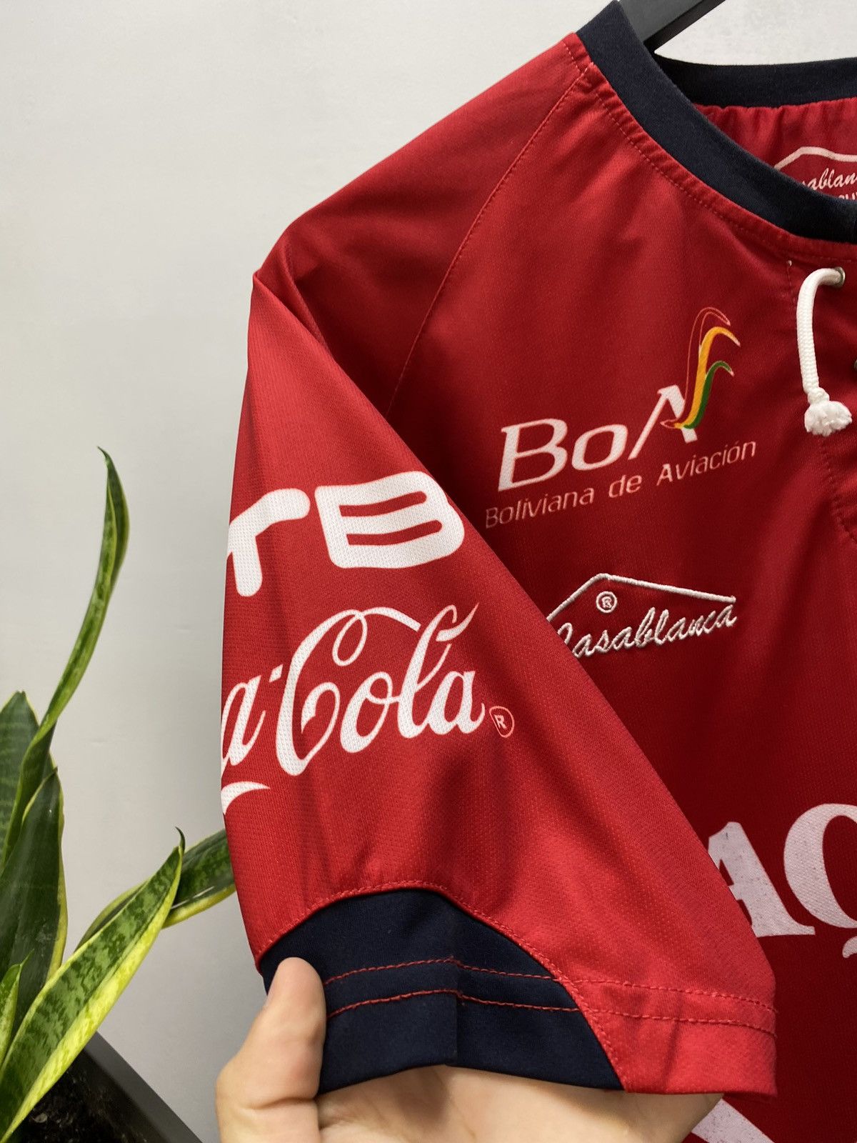Vintage Jorge Wilstermann #14 Home Soccer Jersey 2014 2015 Bolivian Size US L / EU 52-54 / 3 - 17 Thumbnail