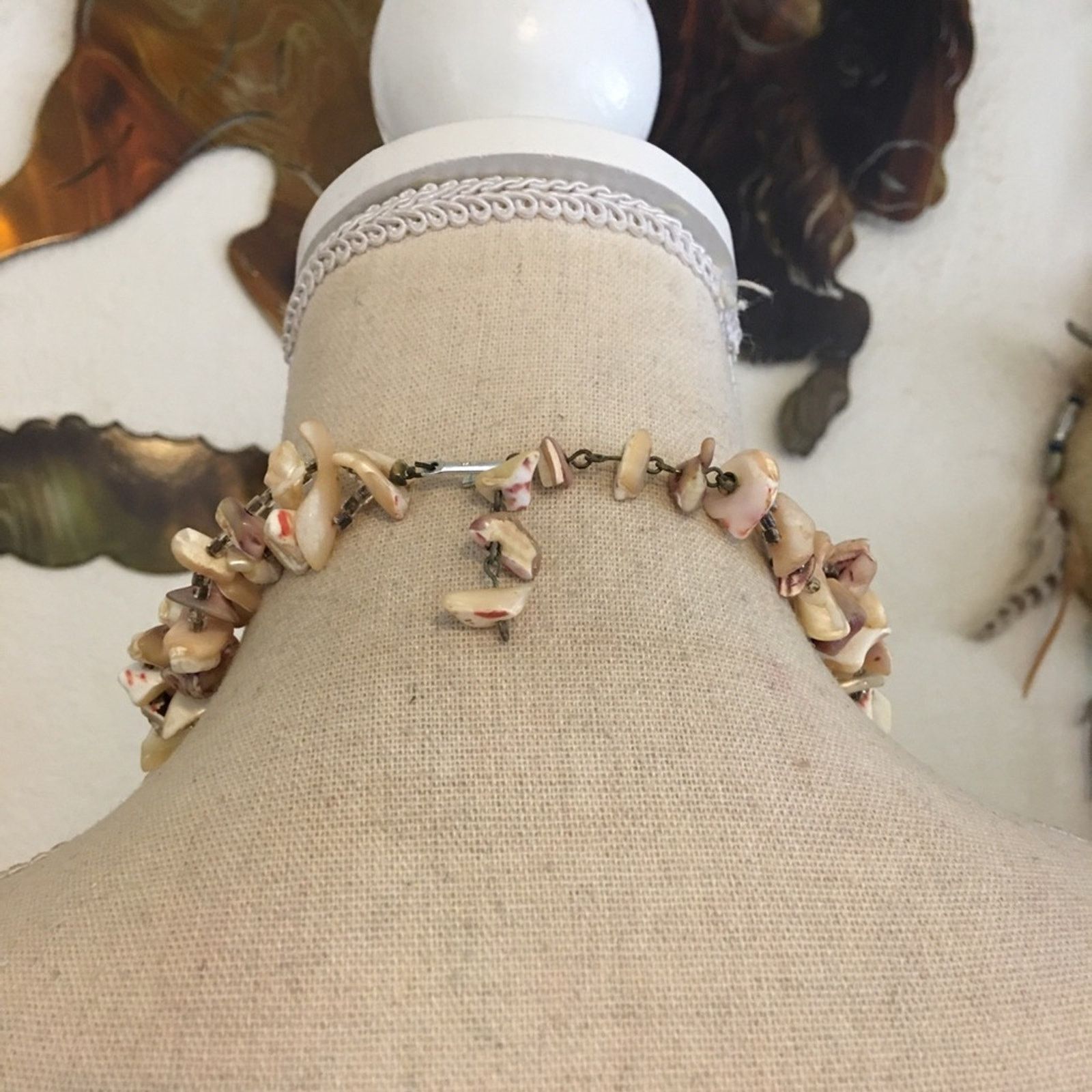 Vintage Vintage double strand shell choker necklace Size ONE SIZE - 5 Thumbnail