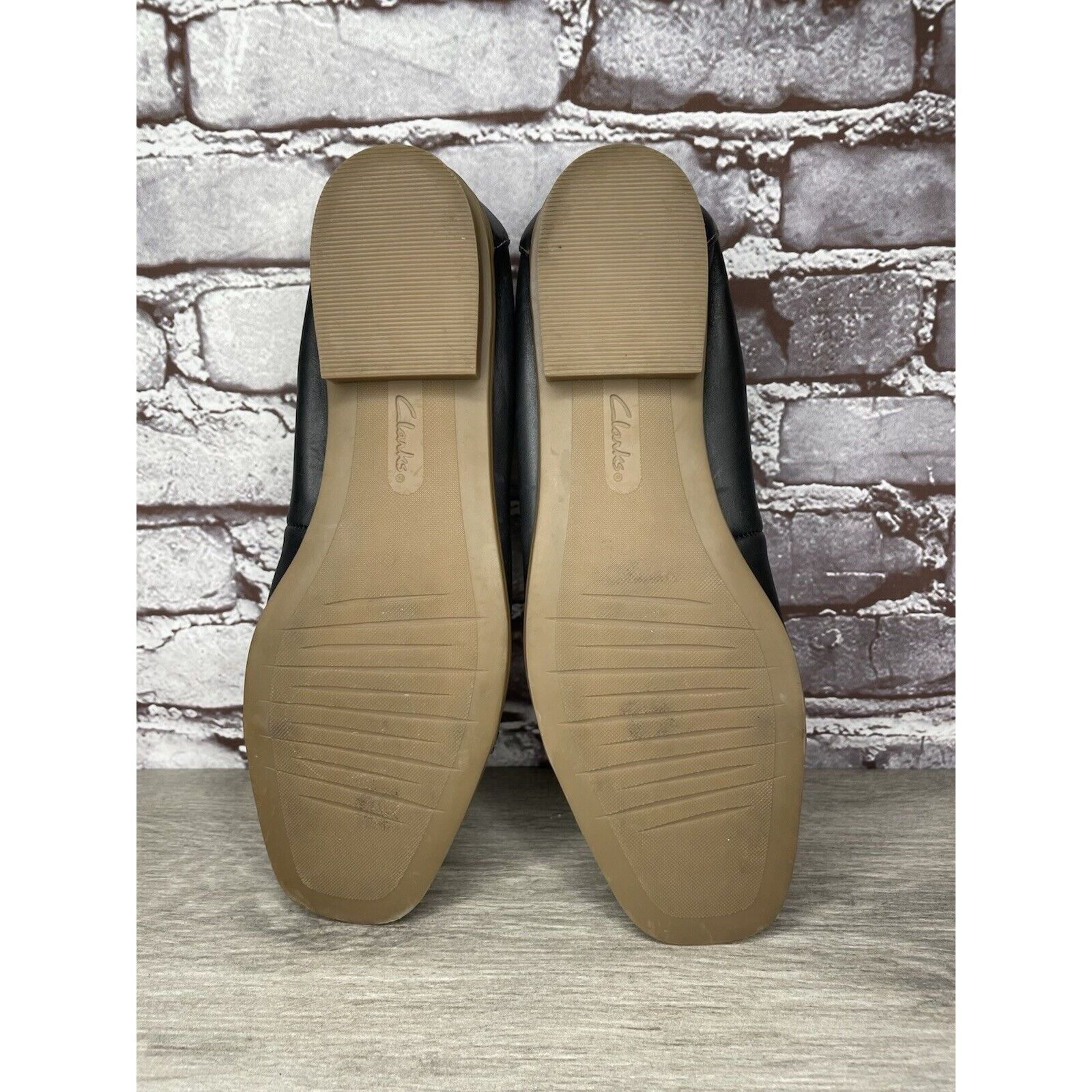 Clarks Clarks Collection Black Leather Slip On Flats Shoes Women Sz Size US 11 / IT 41 - 15 Thumbnail