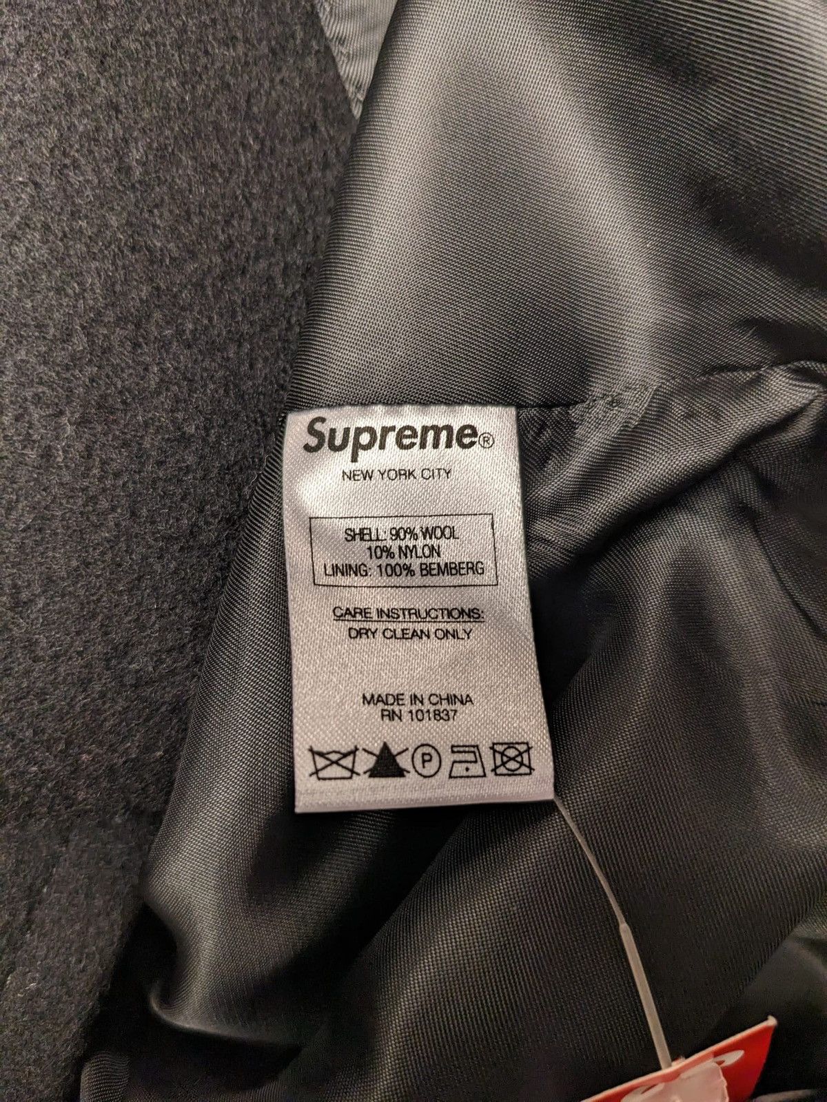 Supreme FW16 SUPREME UNDERCOVER WOOL OVERCOAT JACKET BLACK S Size US S / EU 44-46 / 1 - 9 Thumbnail