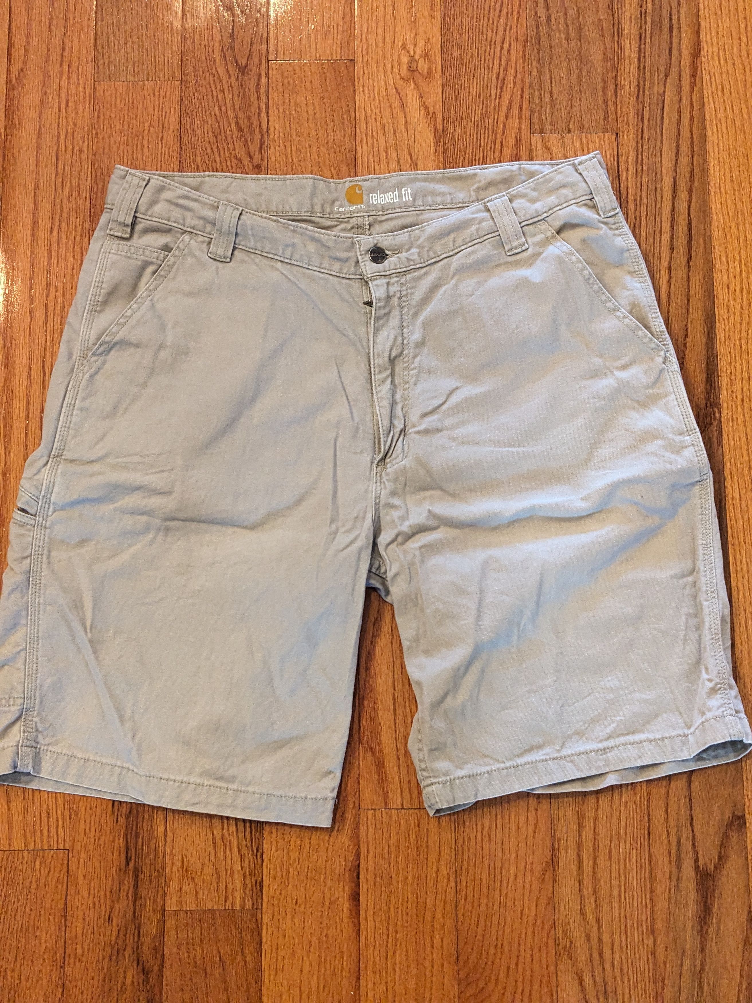 Carhartt Vintage Carhartt 102514-232 Size 38 Relaxed Fit Tan Shorts Size US 38 / EU 54 - 3 Thumbnail