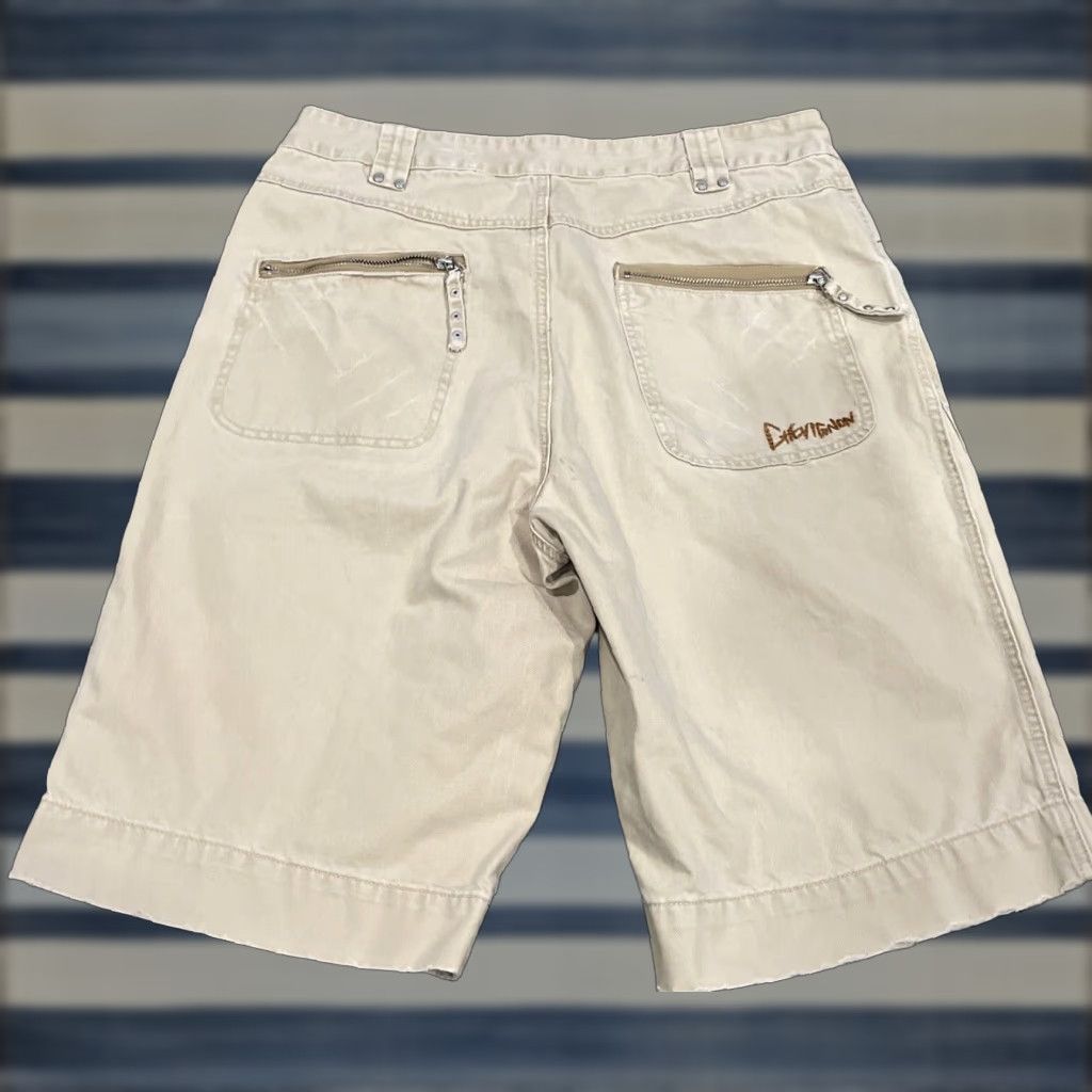 VINTAGE CHEVIGNON Denim Shorts Casual Cargo 30 Khaki Blue 80s 90s American Mens