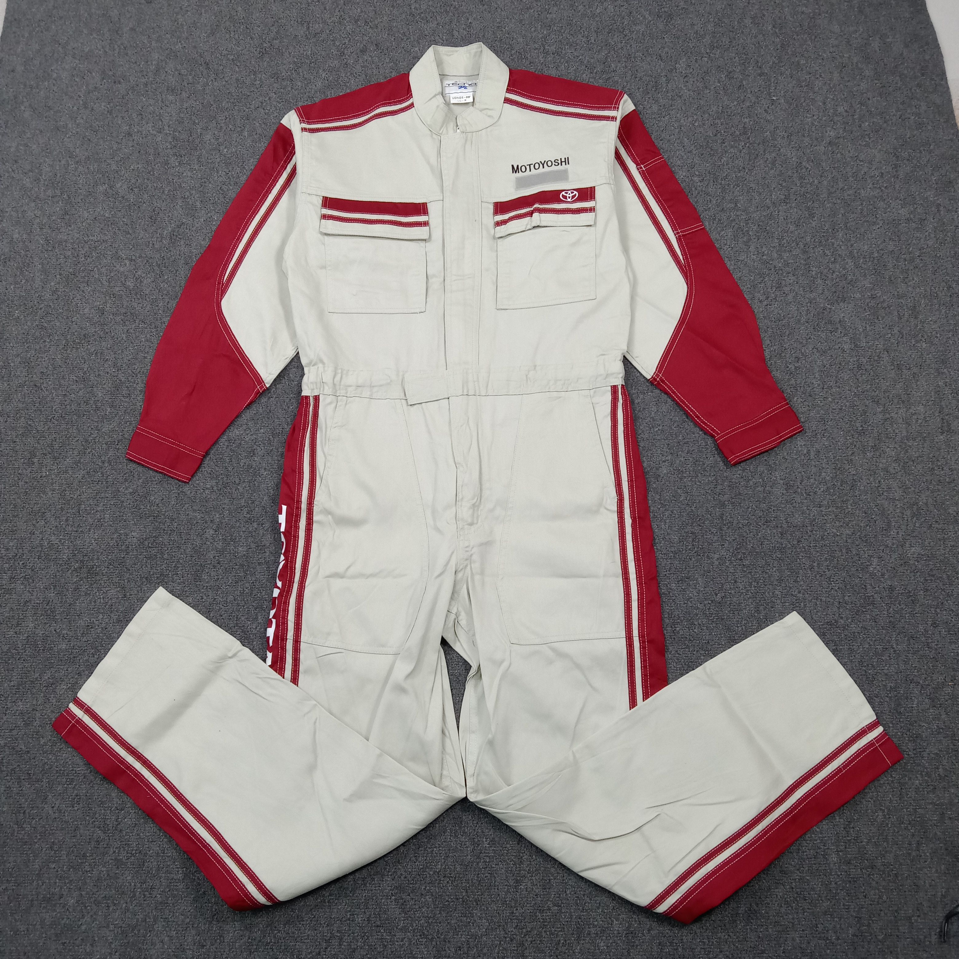 Japanese Brand Toyota TECNO Racing 90's Workwear Coverall Jacket C274N26 Size US L / EU 52-54 / 3 - 5 Thumbnail