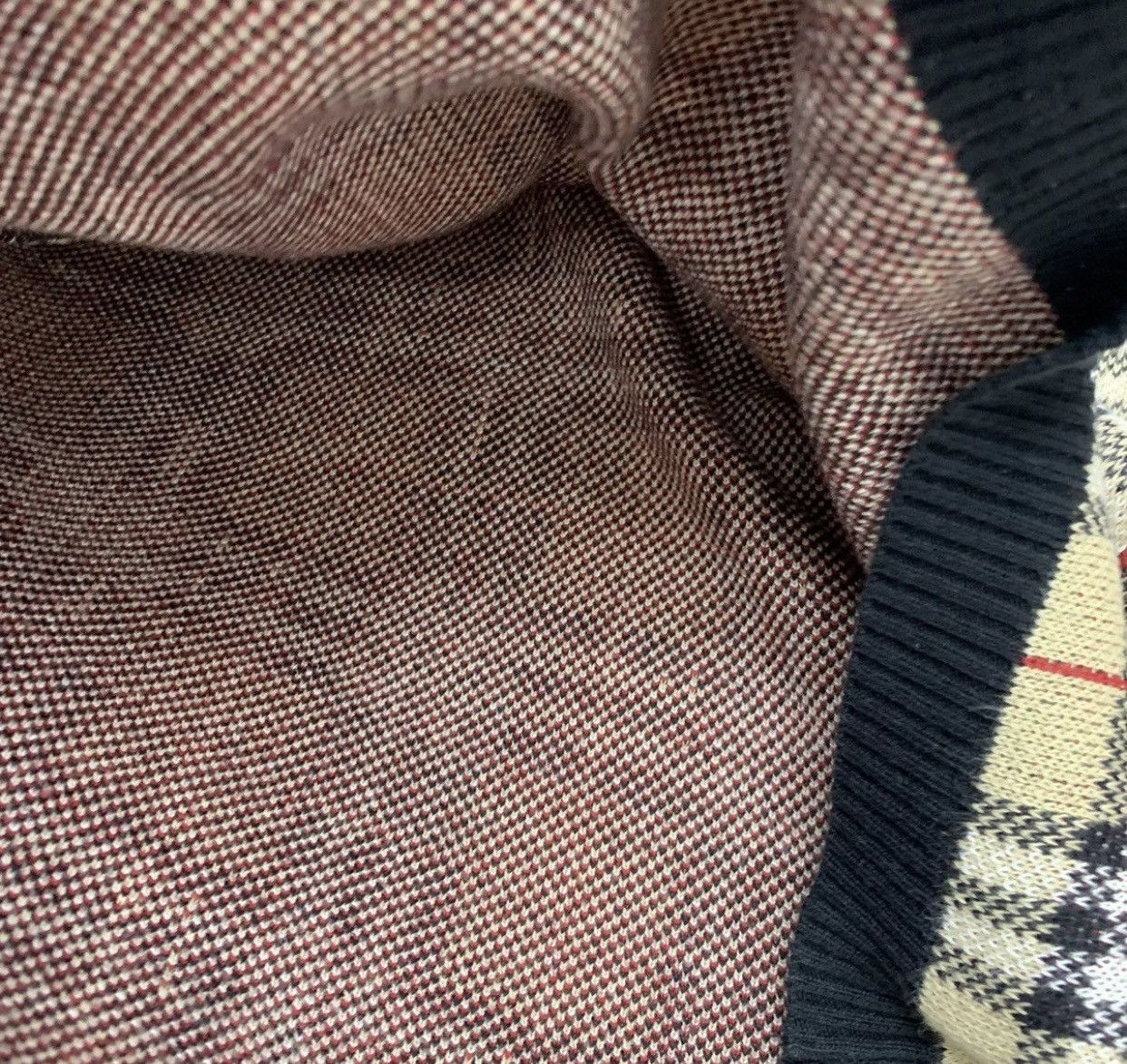 Burberry Vintage Burberry Nova Check Mock Neck Short Sleeve Sweater Size M / US 6-8 / IT 42-44 - 4 Thumbnail