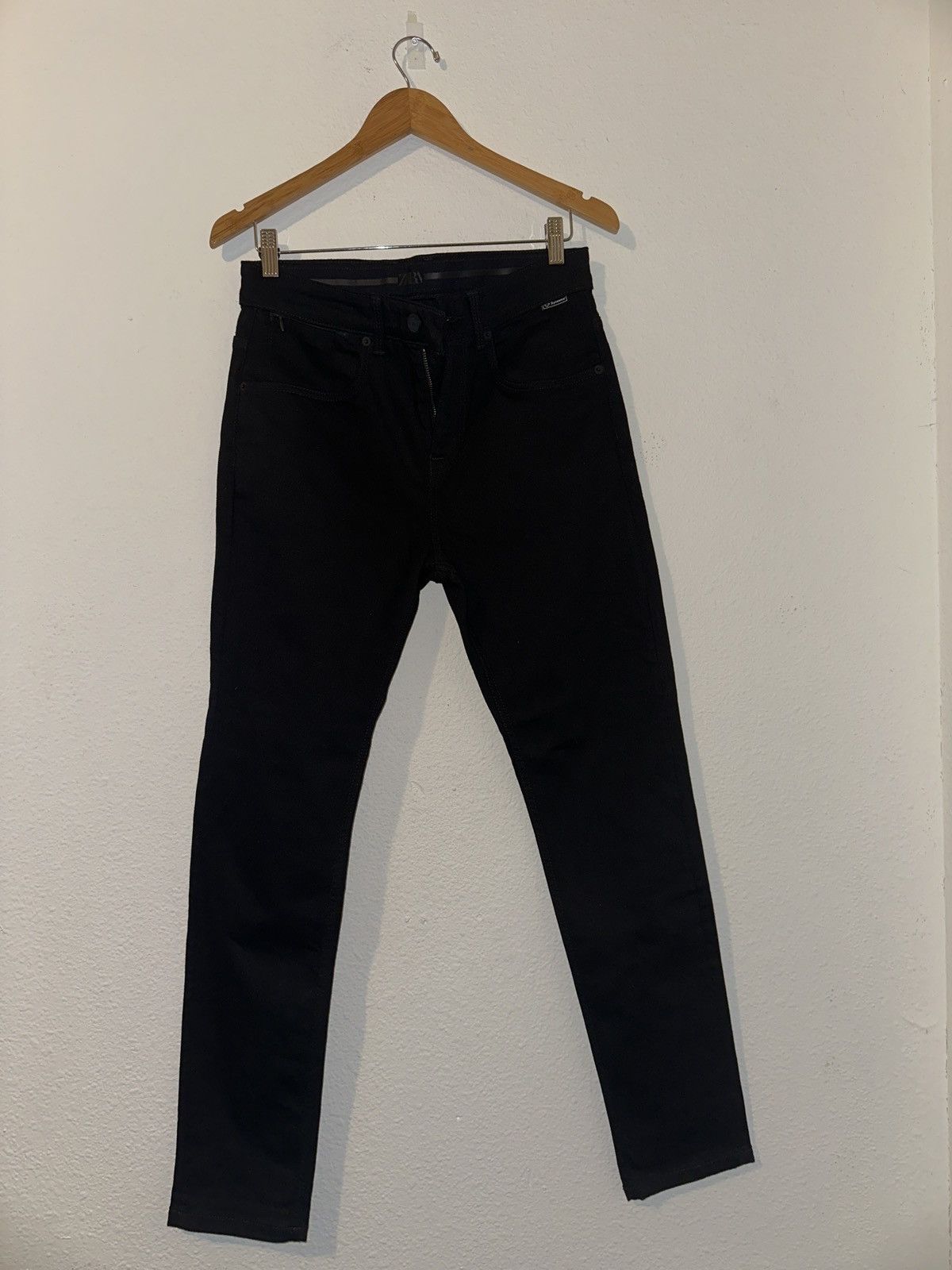 Zara Zara jet black skinny jeans Size US 31 - 3 Thumbnail