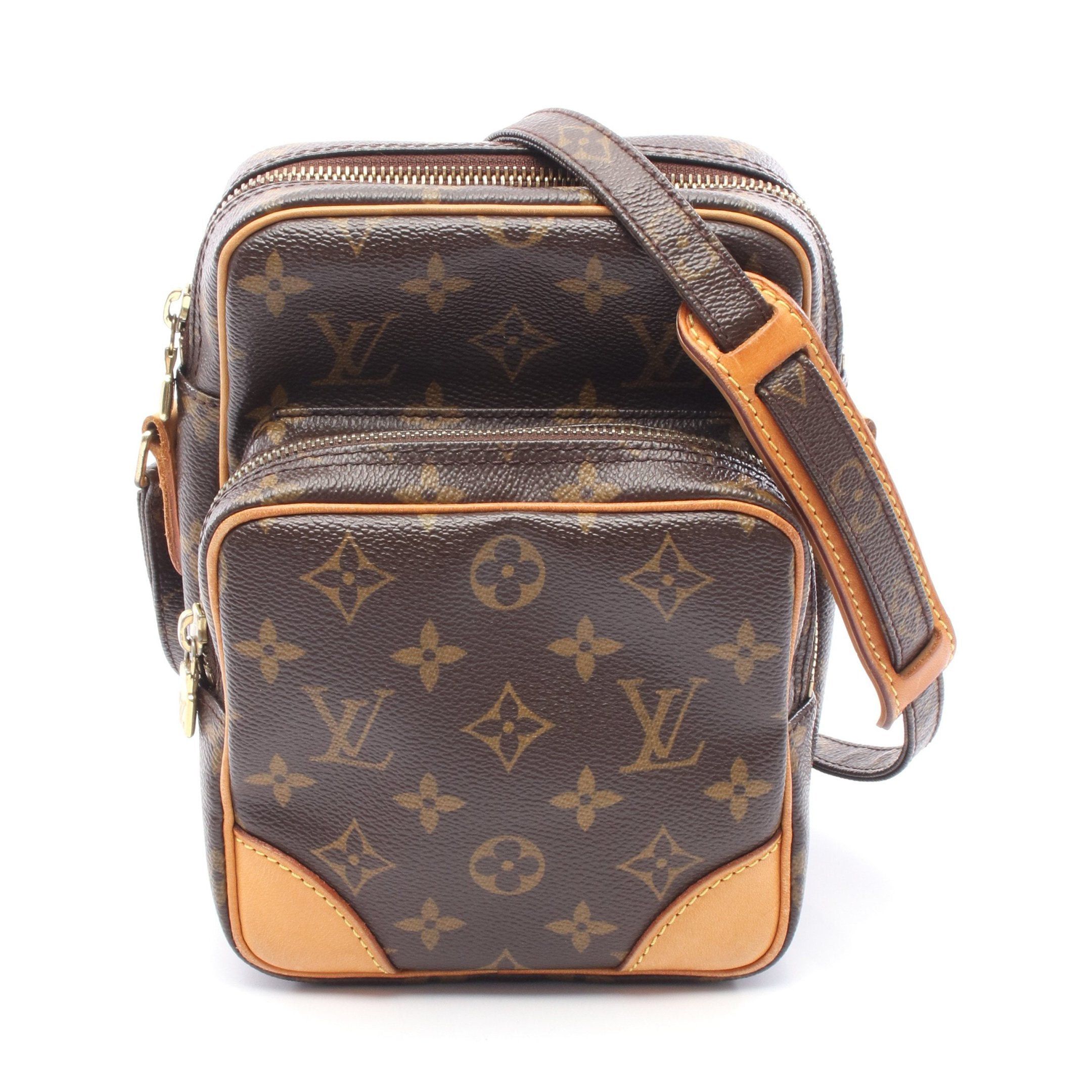 Louis Vuitton Louis Vuitton Amazon Monogram Shoulder Bag Leather Brown Size ONE SIZE - 1 Thumbnail