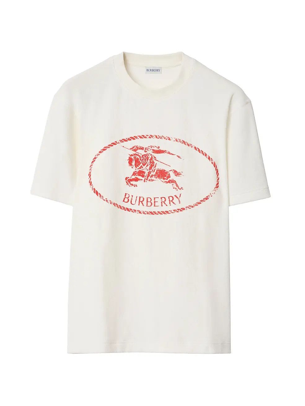 Burberry os11x1225 Logo Graphic Cotton-Blend T-Shirt in Chalk Size US M / EU 48-50 / 2 - 1 Thumbnail